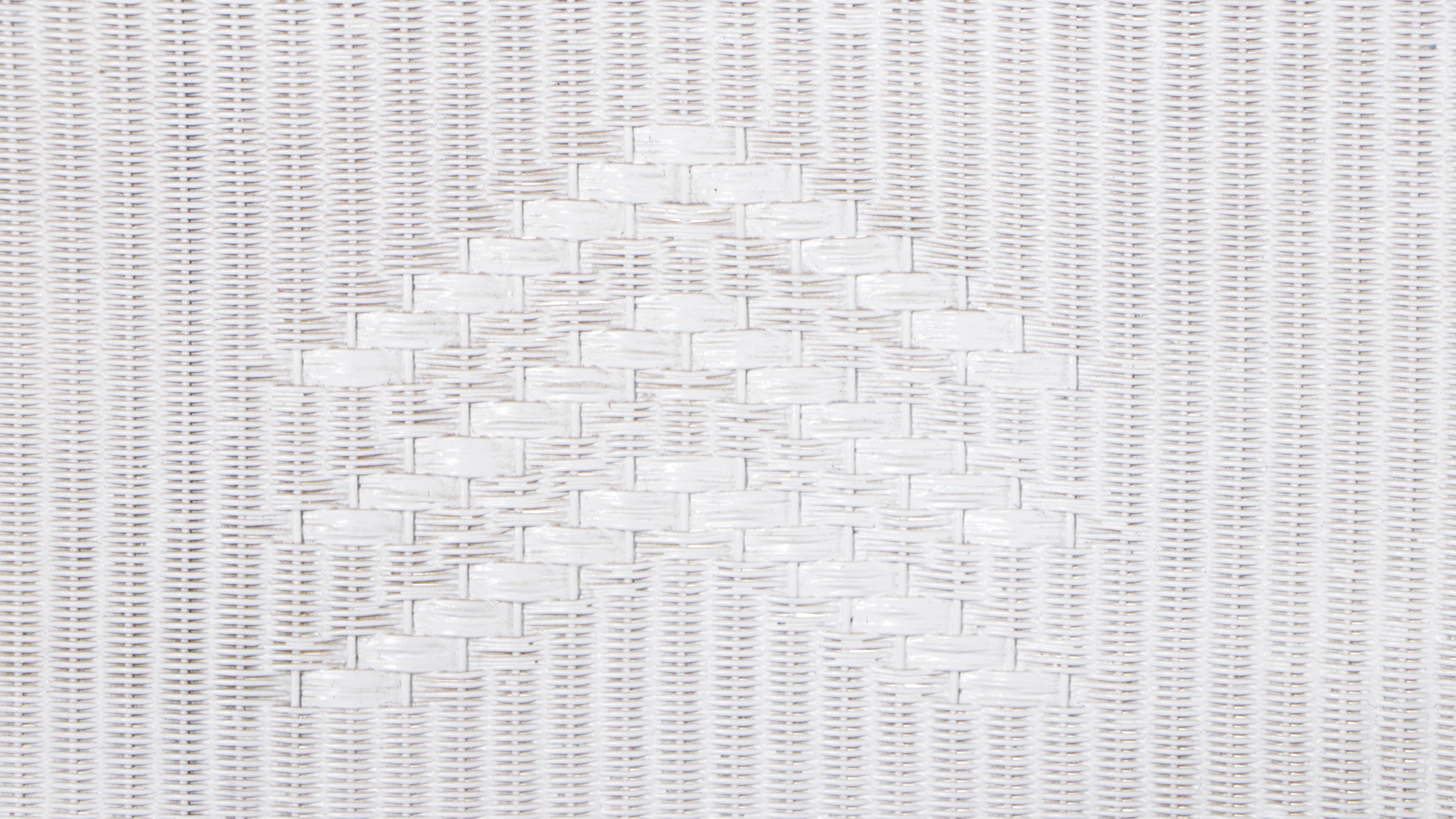 White-Painted Wicker Patio Sofa, Early 20th Century