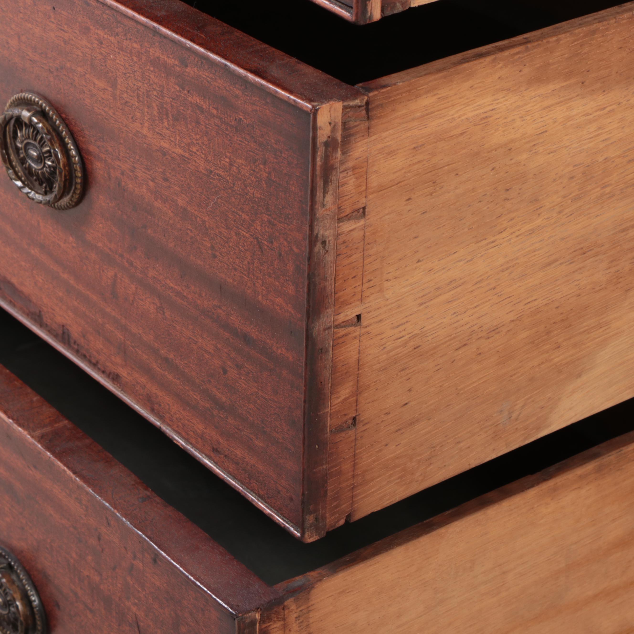 Regency Mahogany and String-Inlaid Secretaire Bookcase, Early 19th Century