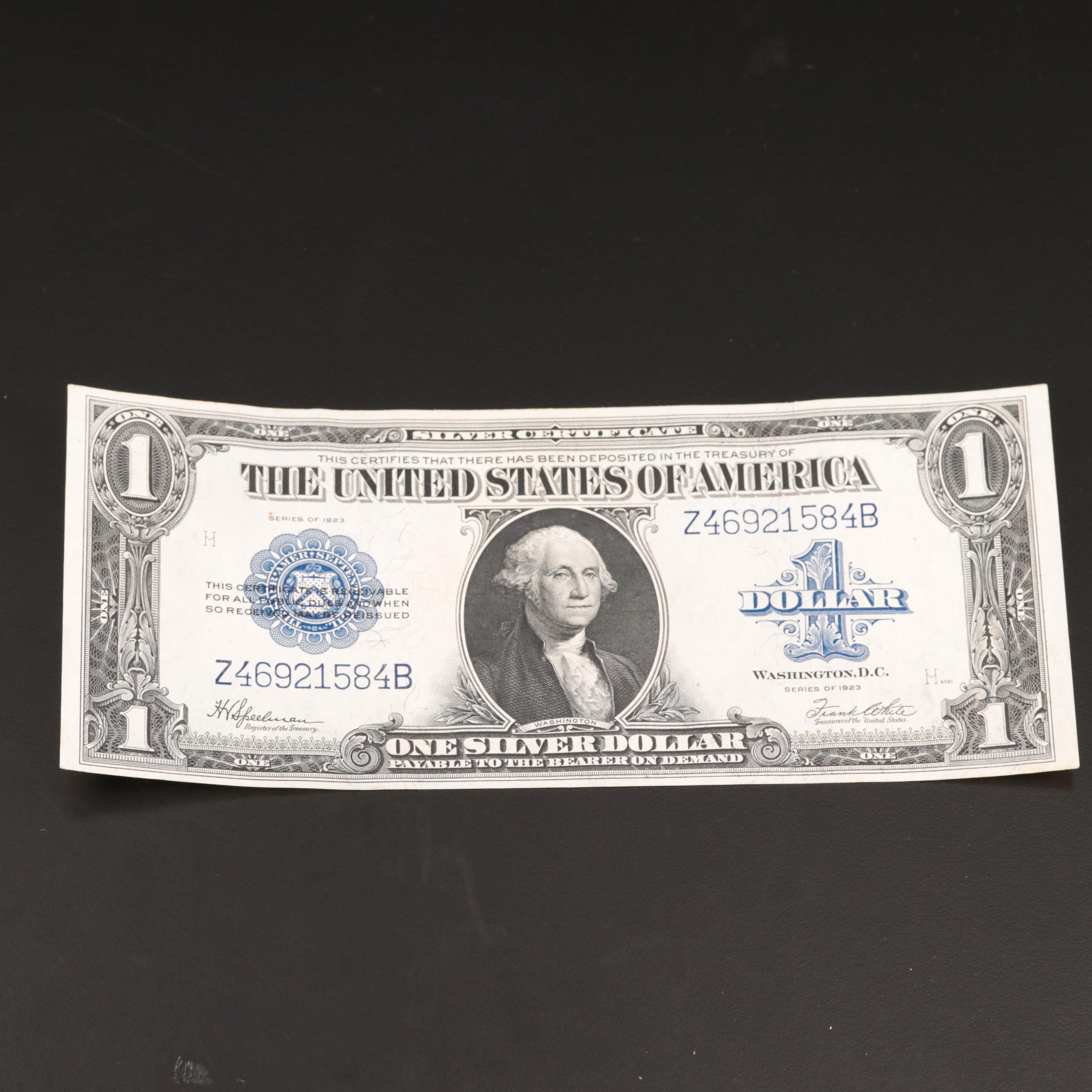 Three Large-Size Banknotes, U.S. and CSA Currency