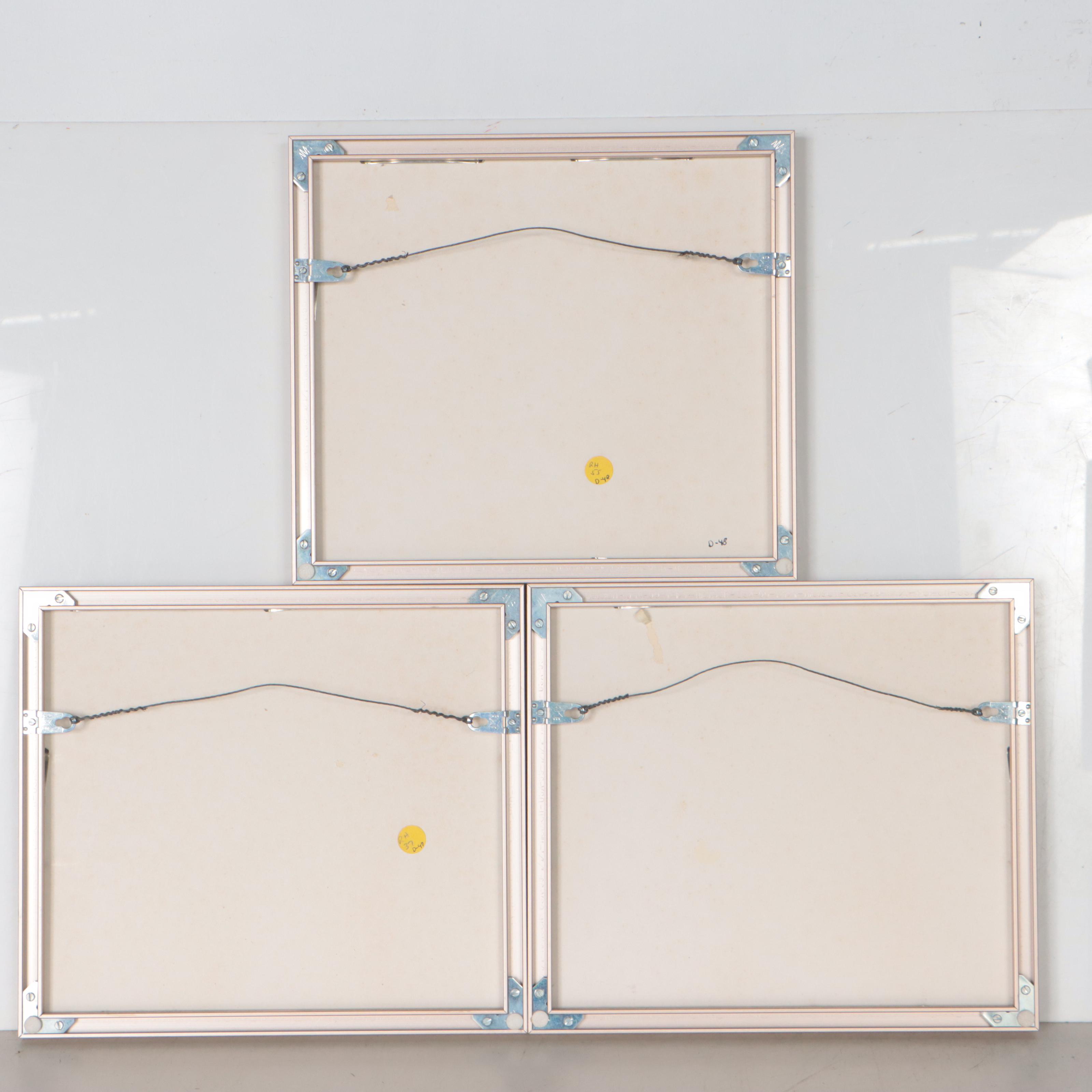 Robert Herrmann Watercolor Paintings of Coastal Scenes, Late 20th Century