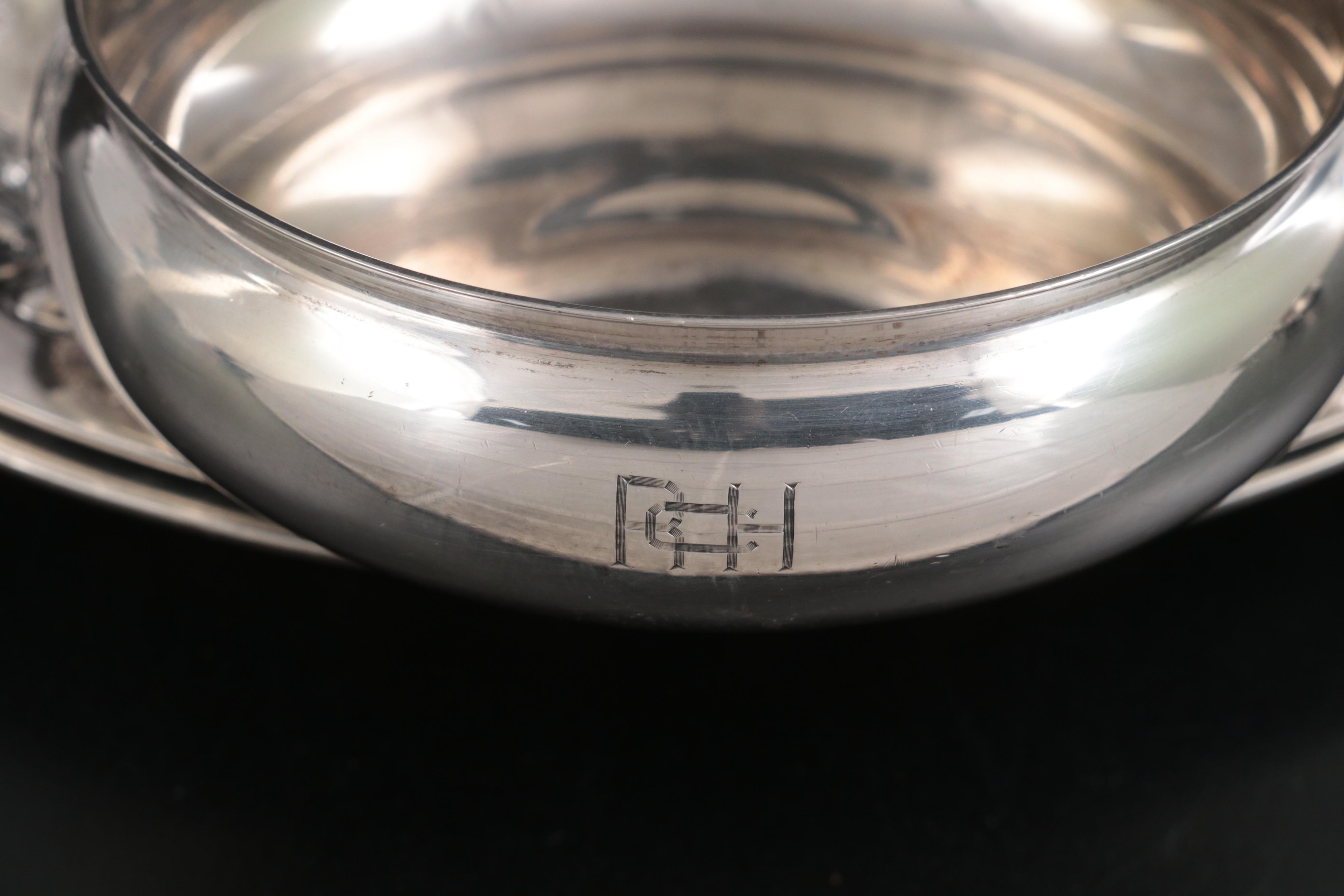 American and English Sterling Silver Tableware and Décor