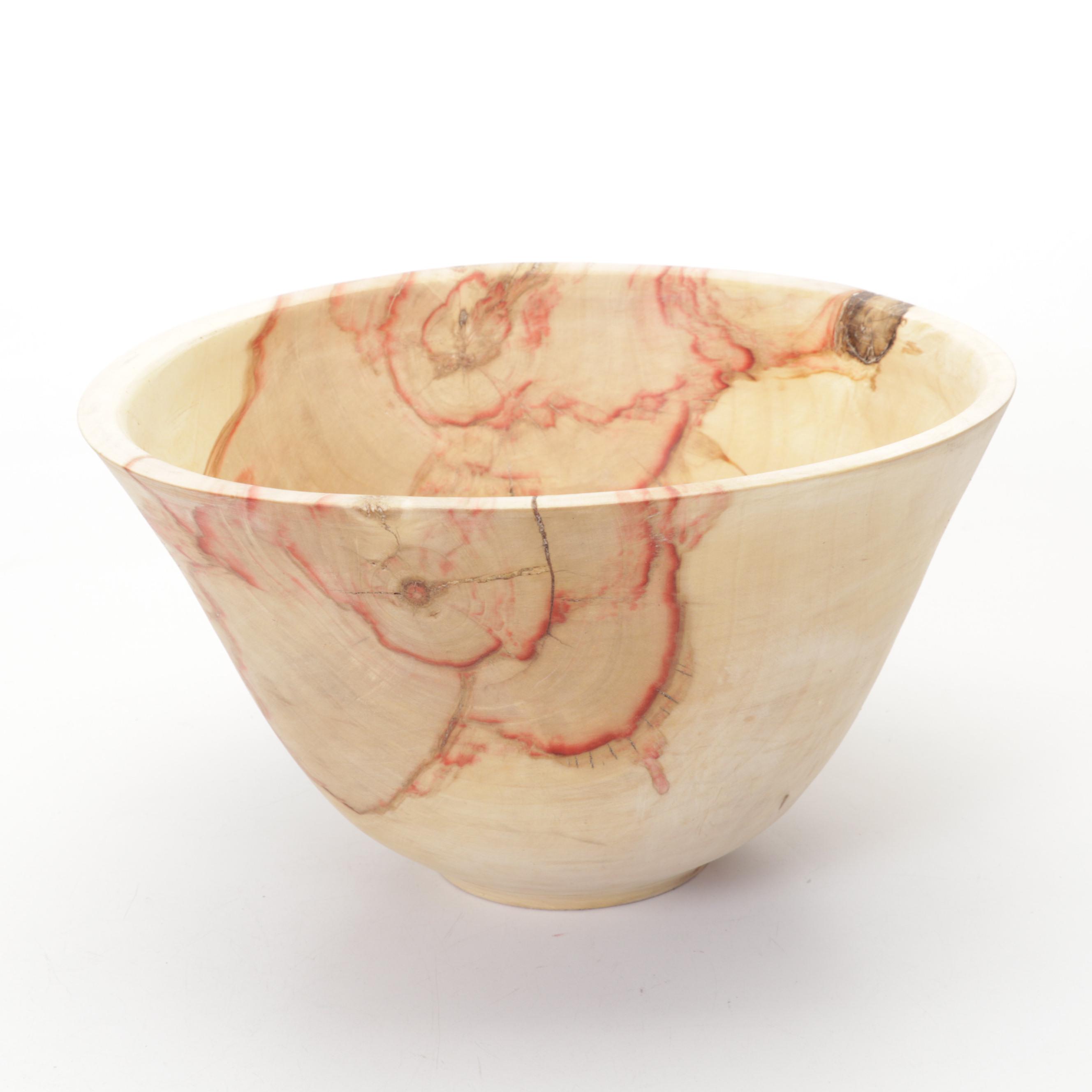 Jim Eliopulos Turned Box Elder Bowl, Maple Bird Sculpture, & Cutting Board