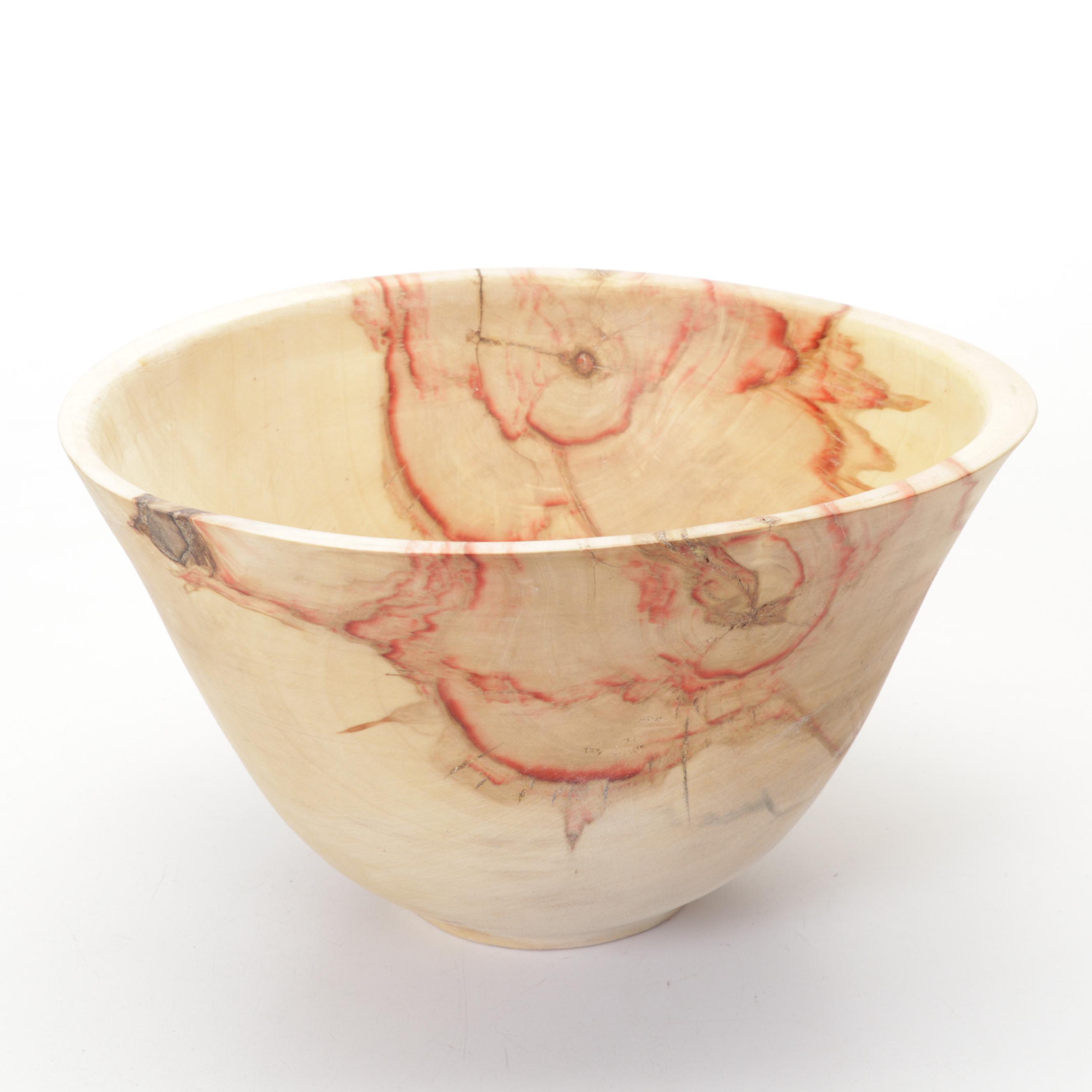 Jim Eliopulos Turned Box Elder Bowl, Maple Bird Sculpture, & Cutting Board