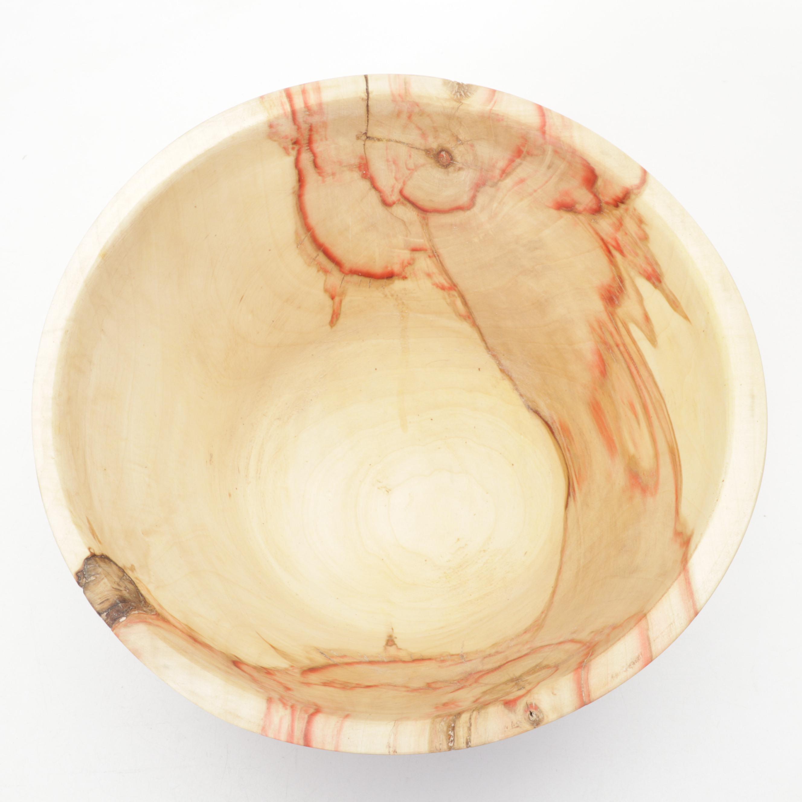 Jim Eliopulos Turned Box Elder Bowl, Maple Bird Sculpture, & Cutting Board