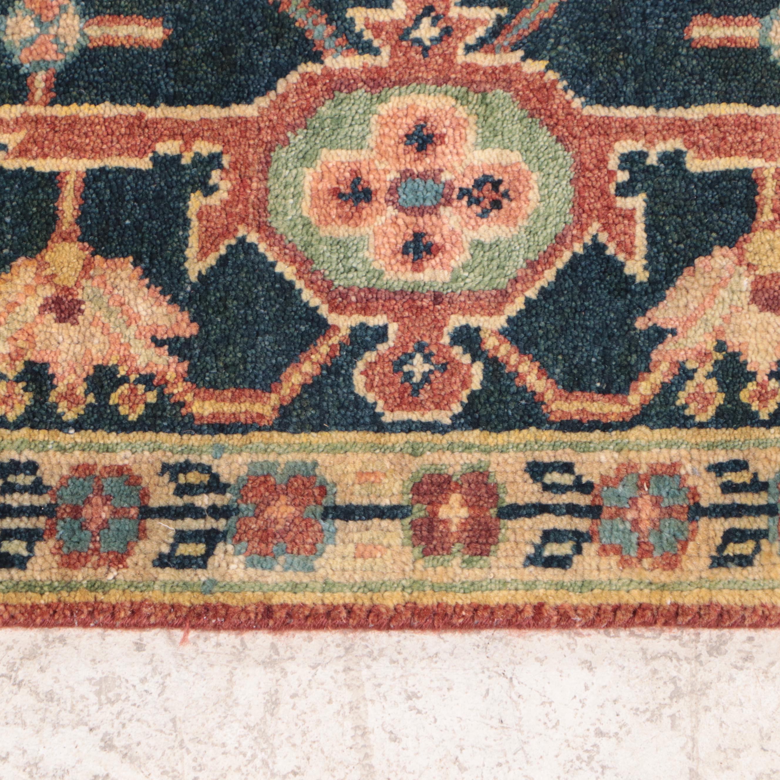 8'1 x 10' Hand-Knotted Indo-Persian Serapi Area Rug