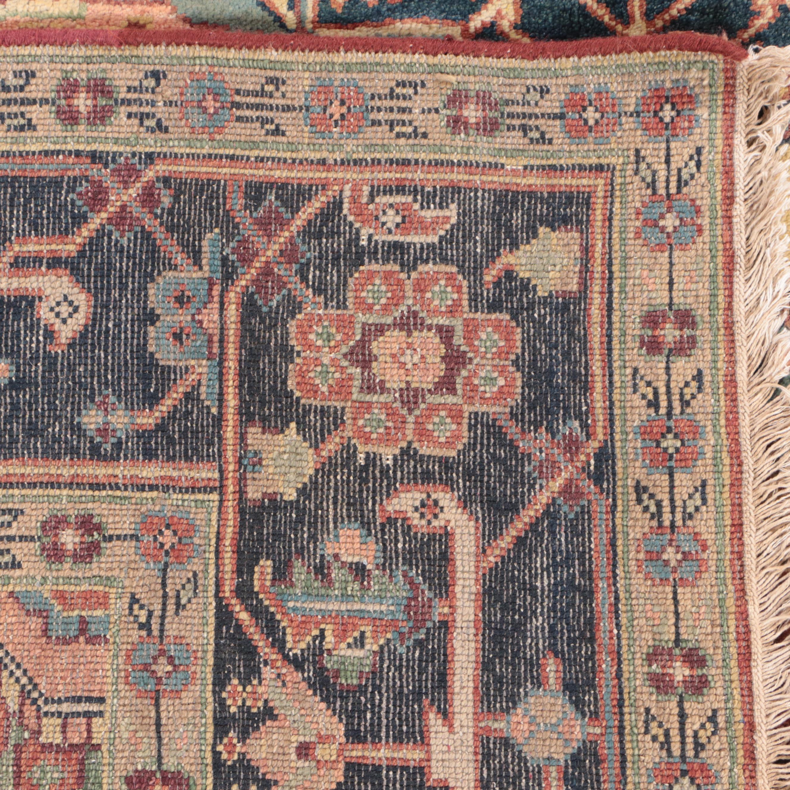 8'1 x 10' Hand-Knotted Indo-Persian Serapi Area Rug