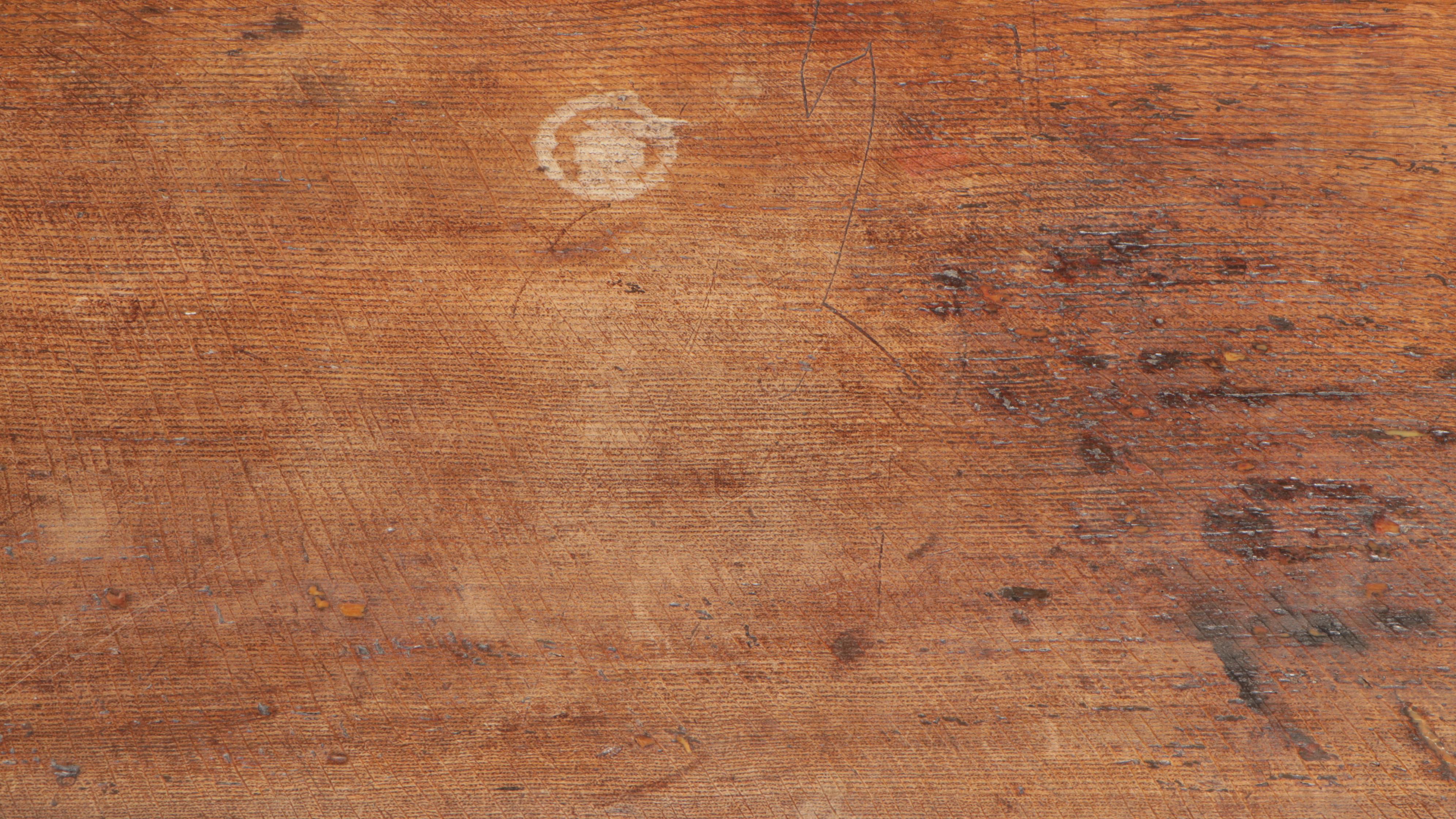 Oak Two-Drawer Side Table, 18th Century