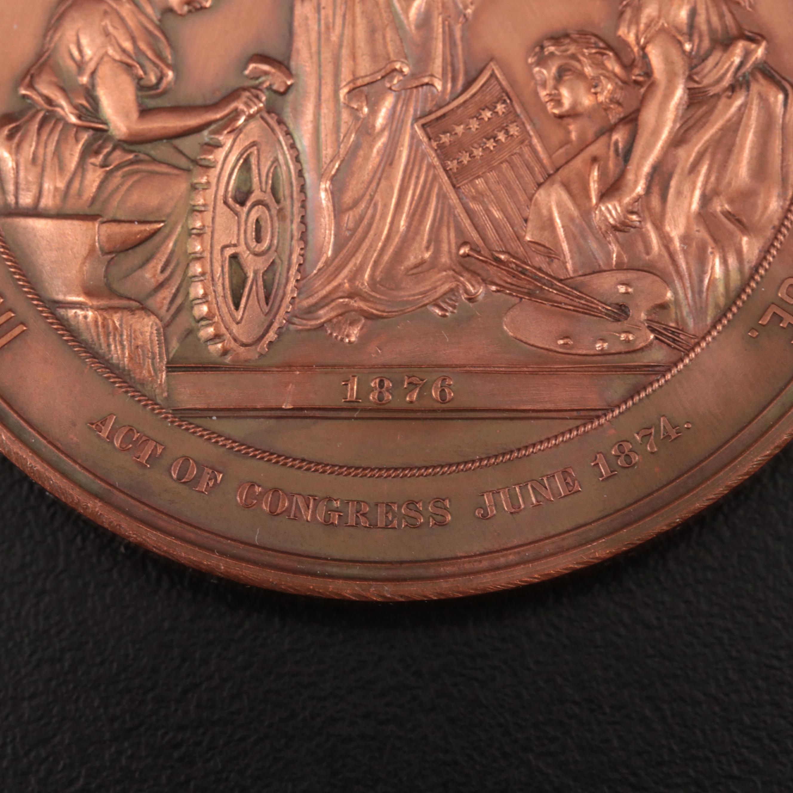 1876 American Independence Centennial Commemorative Bronze Medal