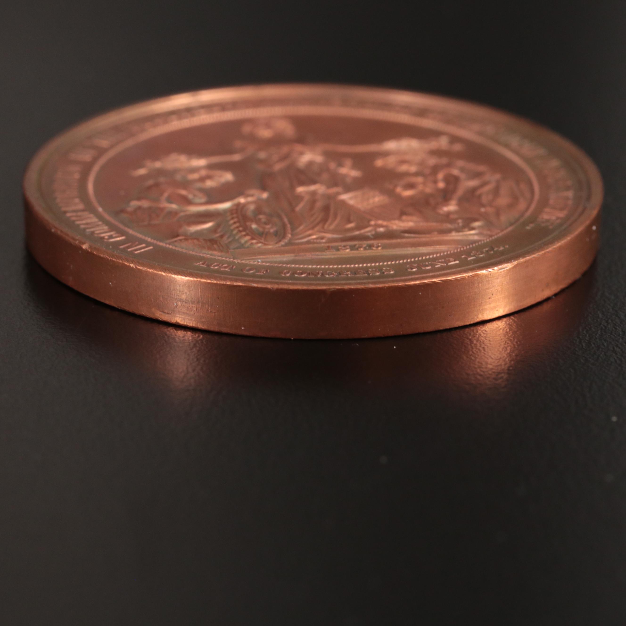 1876 American Independence Centennial Commemorative Bronze Medal