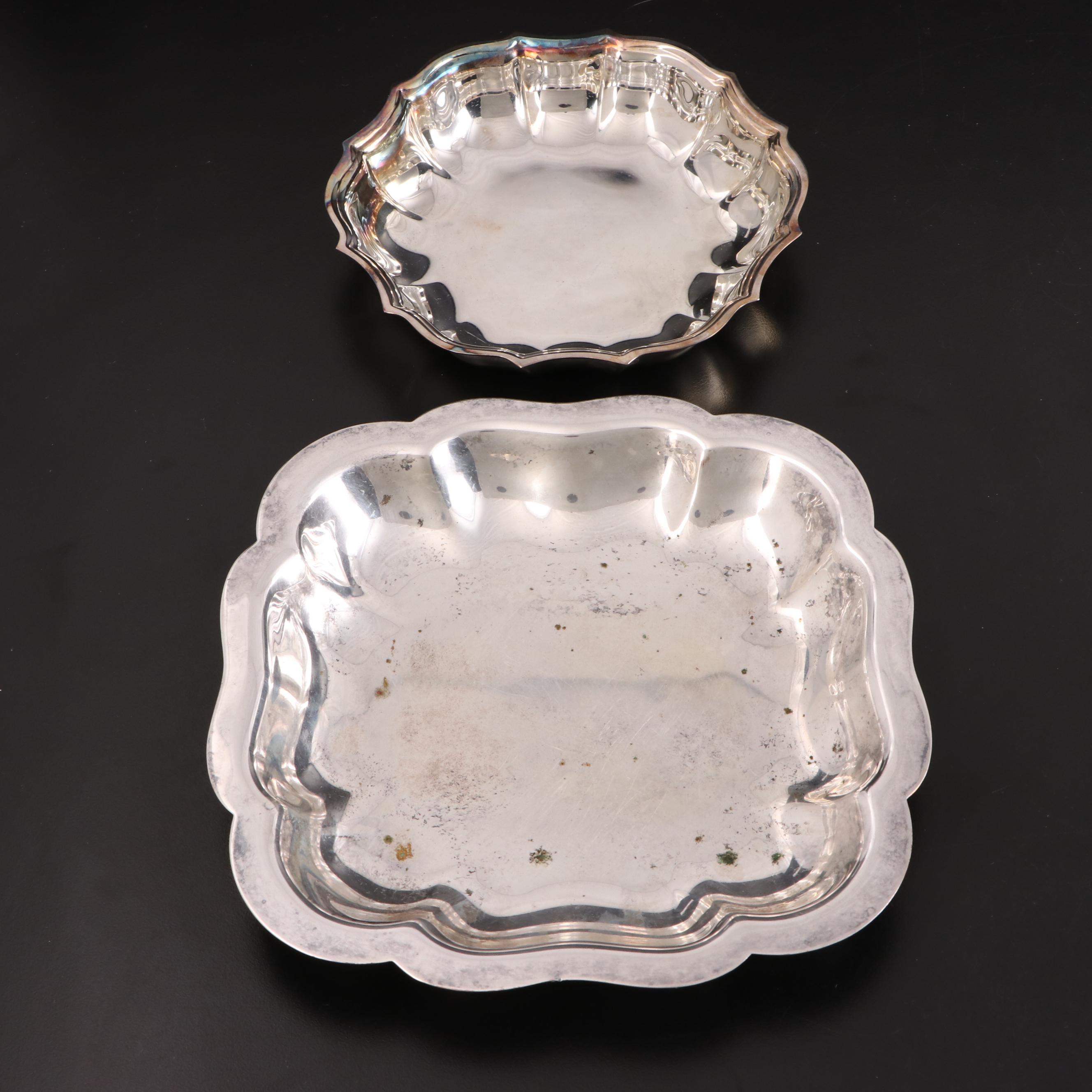 Pairpoint Mfg. Co. Silver Plate Meat Platter with Other Silver Plate Serveware