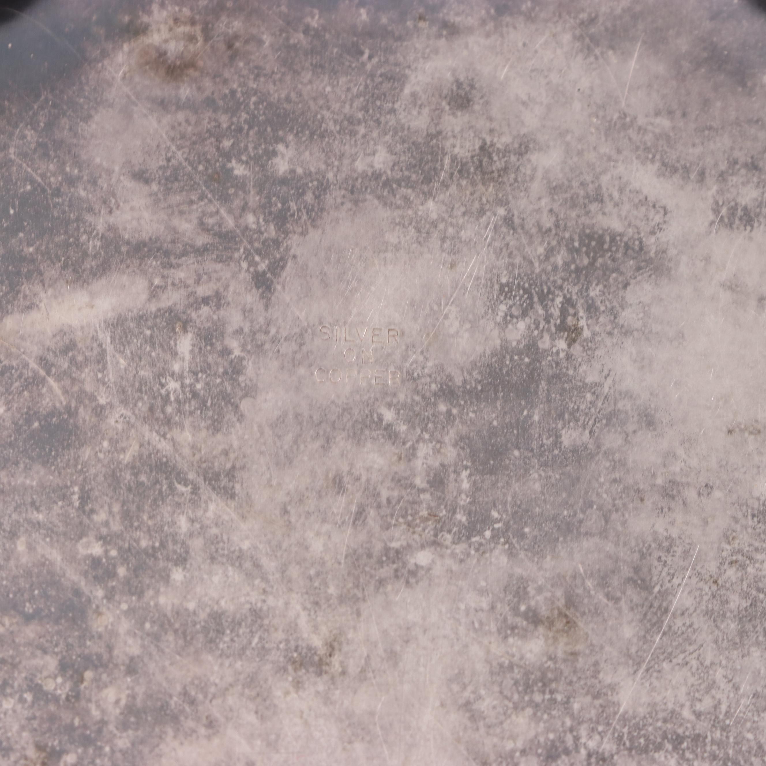 Pairpoint Mfg. Co. Silver Plate Meat Platter with Other Silver Plate Serveware