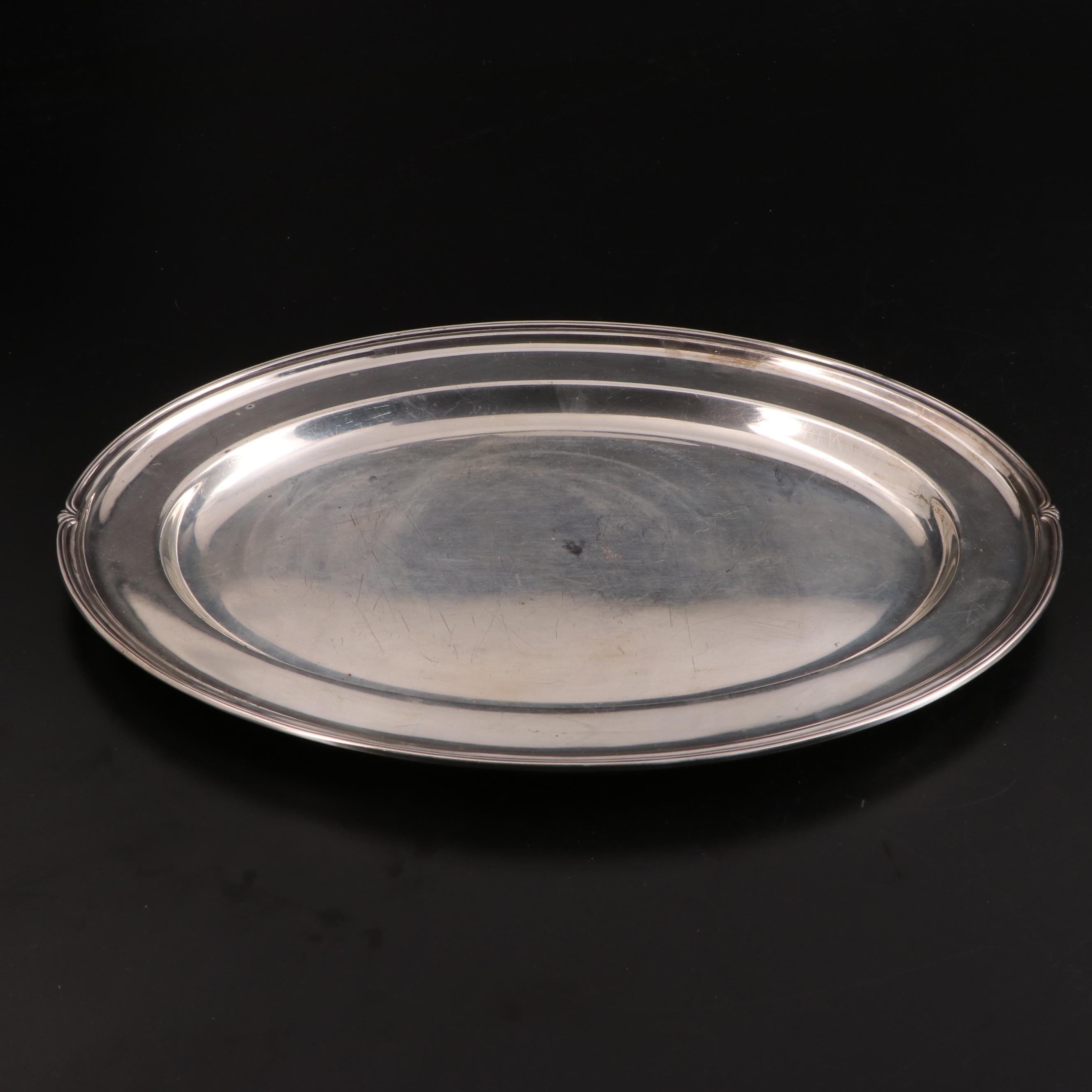 Pairpoint Mfg. Co. Silver Plate Meat Platter with Other Silver Plate Serveware