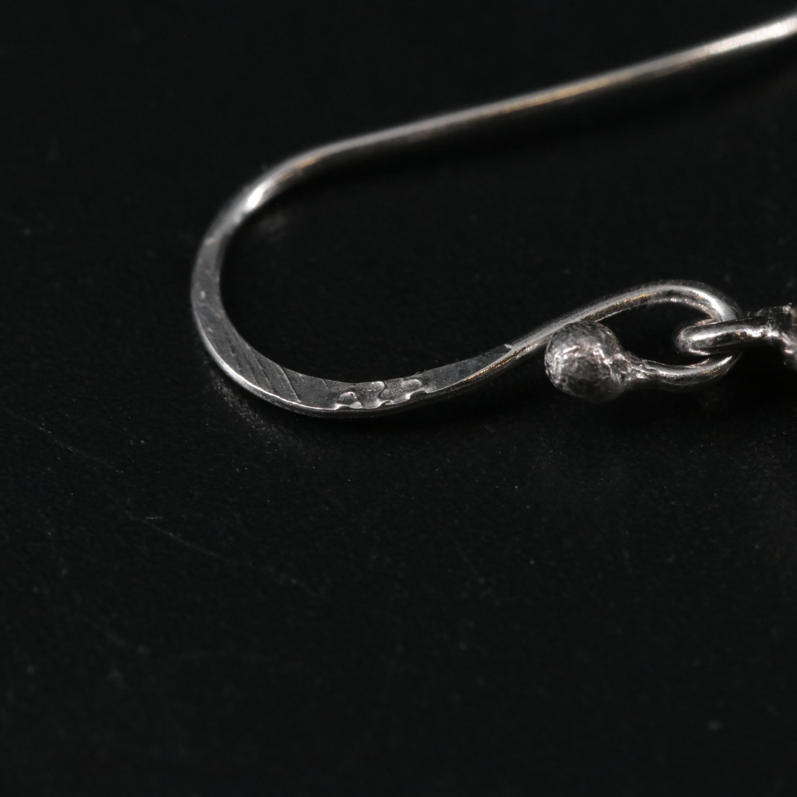 Sterling Silver Tiered Moonstone Earrings