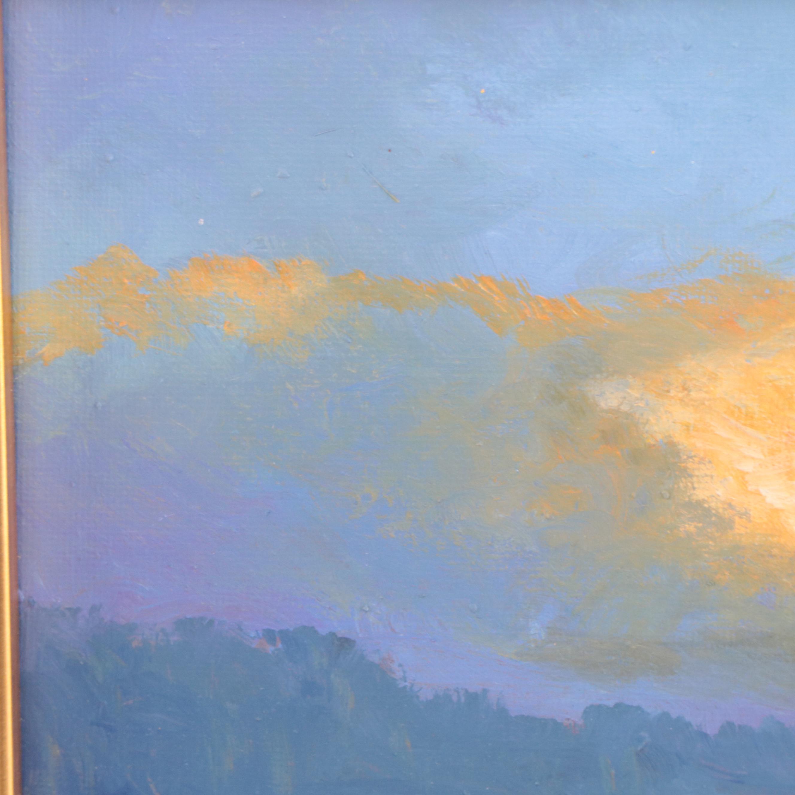 Sulmaz Radvand Sunset Landscape Oil Painting, 21st Century