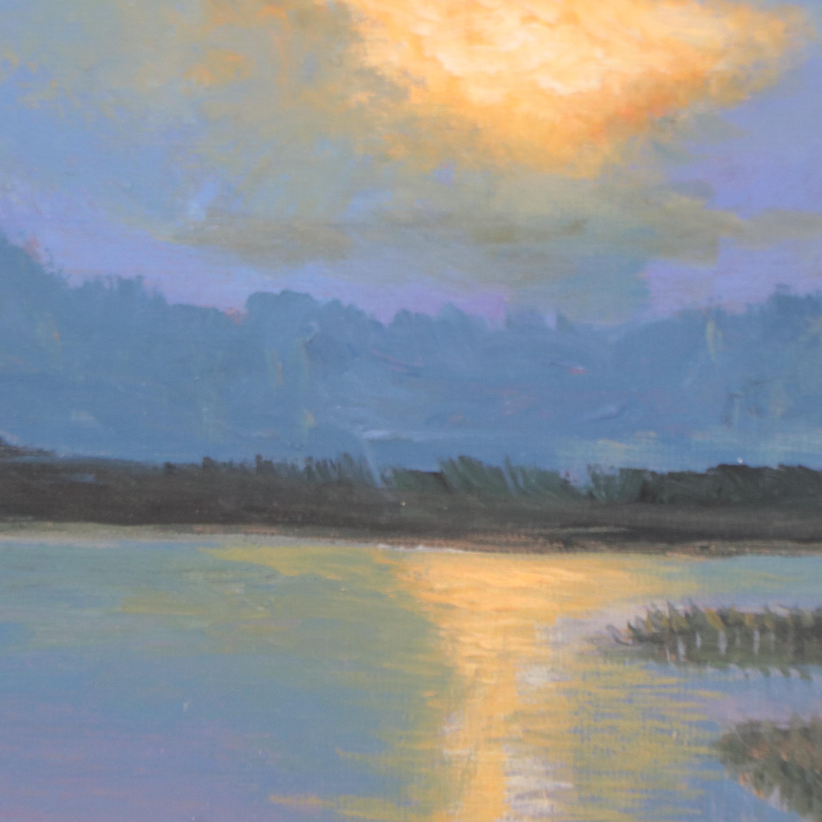 Sulmaz Radvand Sunset Landscape Oil Painting, 21st Century