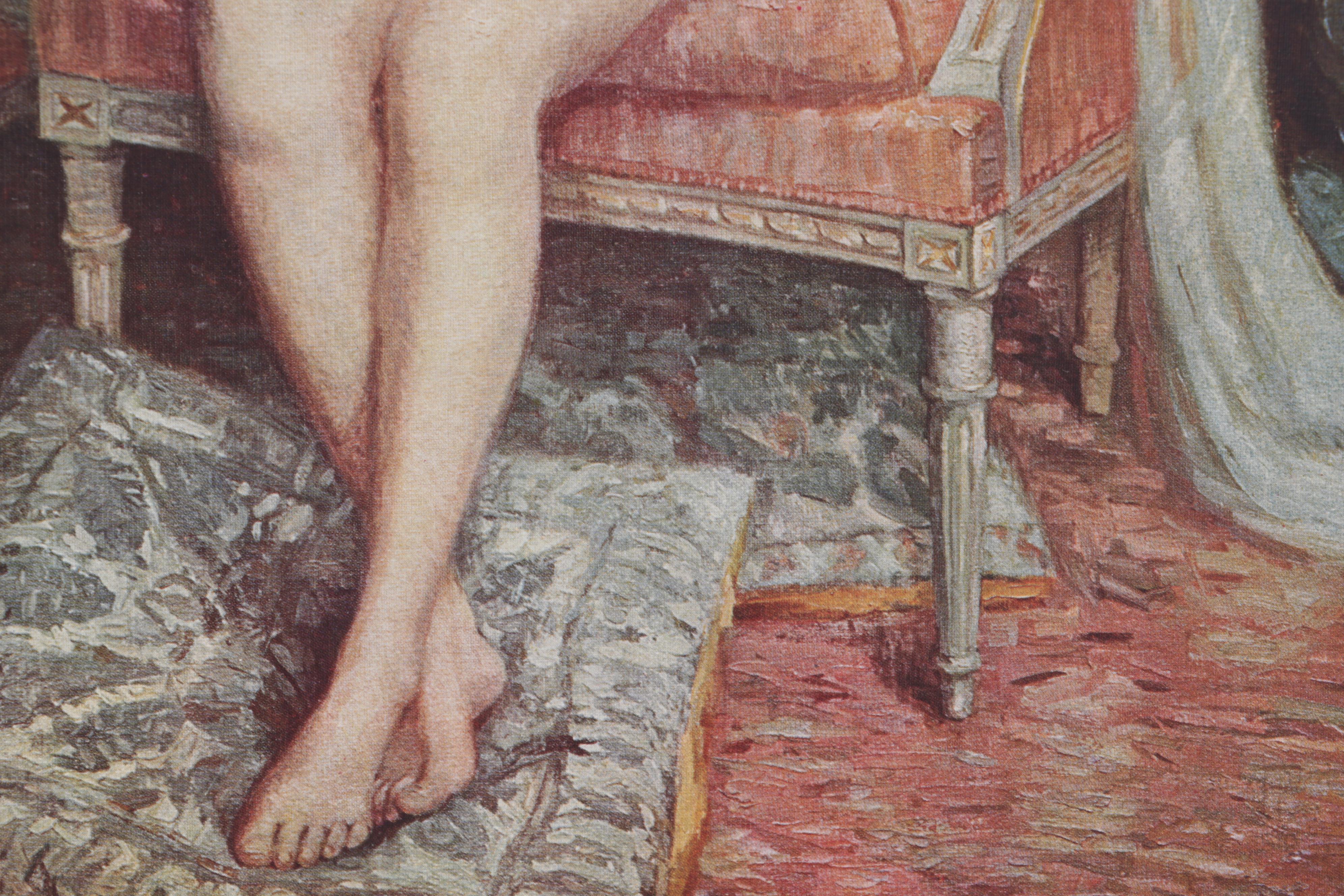 Offset Lithograph After Jean Monti From "La Beauté de la Femme Dans l'Art"