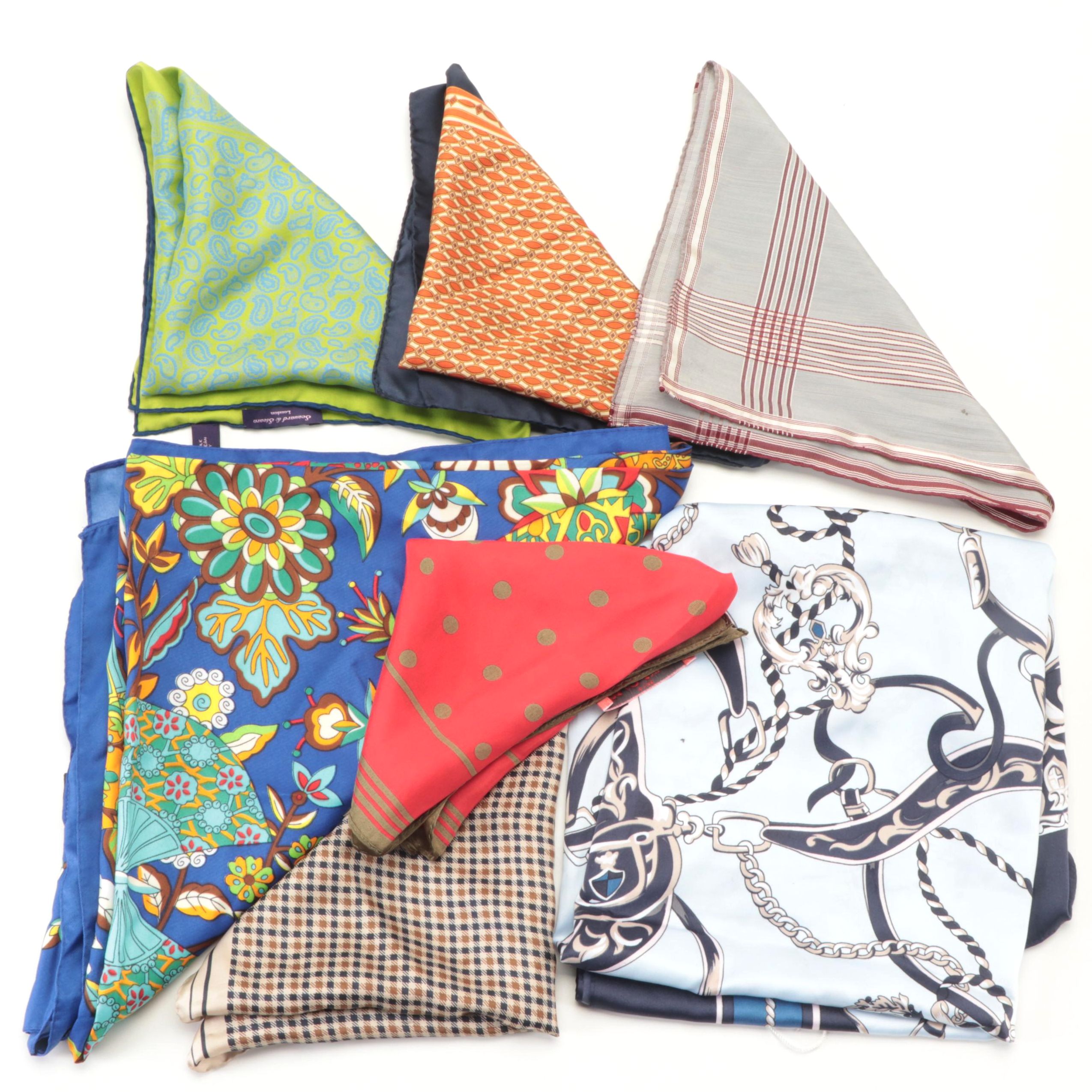 Seaward & Stern of London Silk Scarf with Manila Grace and Other Scarves