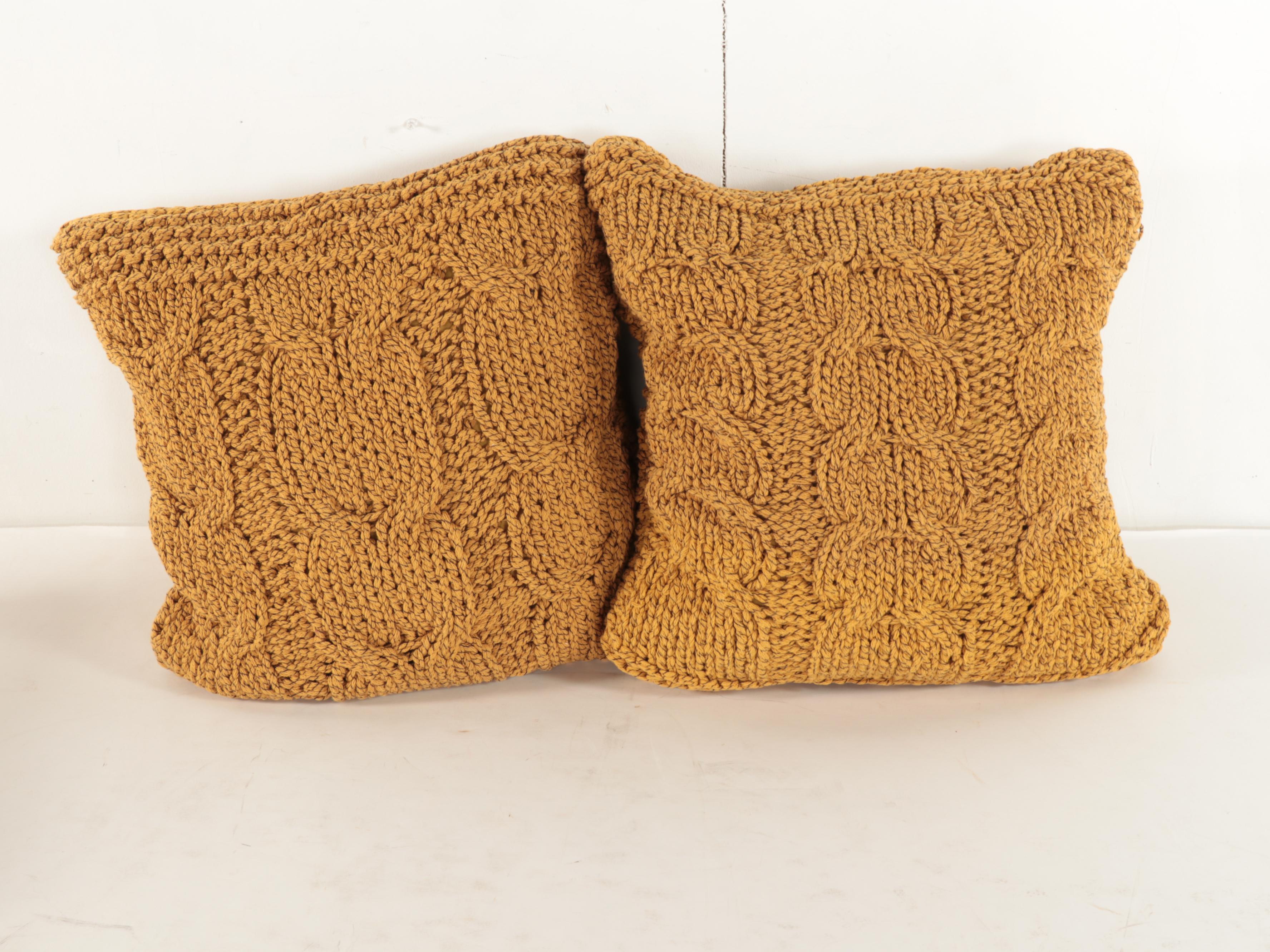 Sferra Throw, Ralph Lauren Home, Chunky Cable Knit and More Accent Pillows