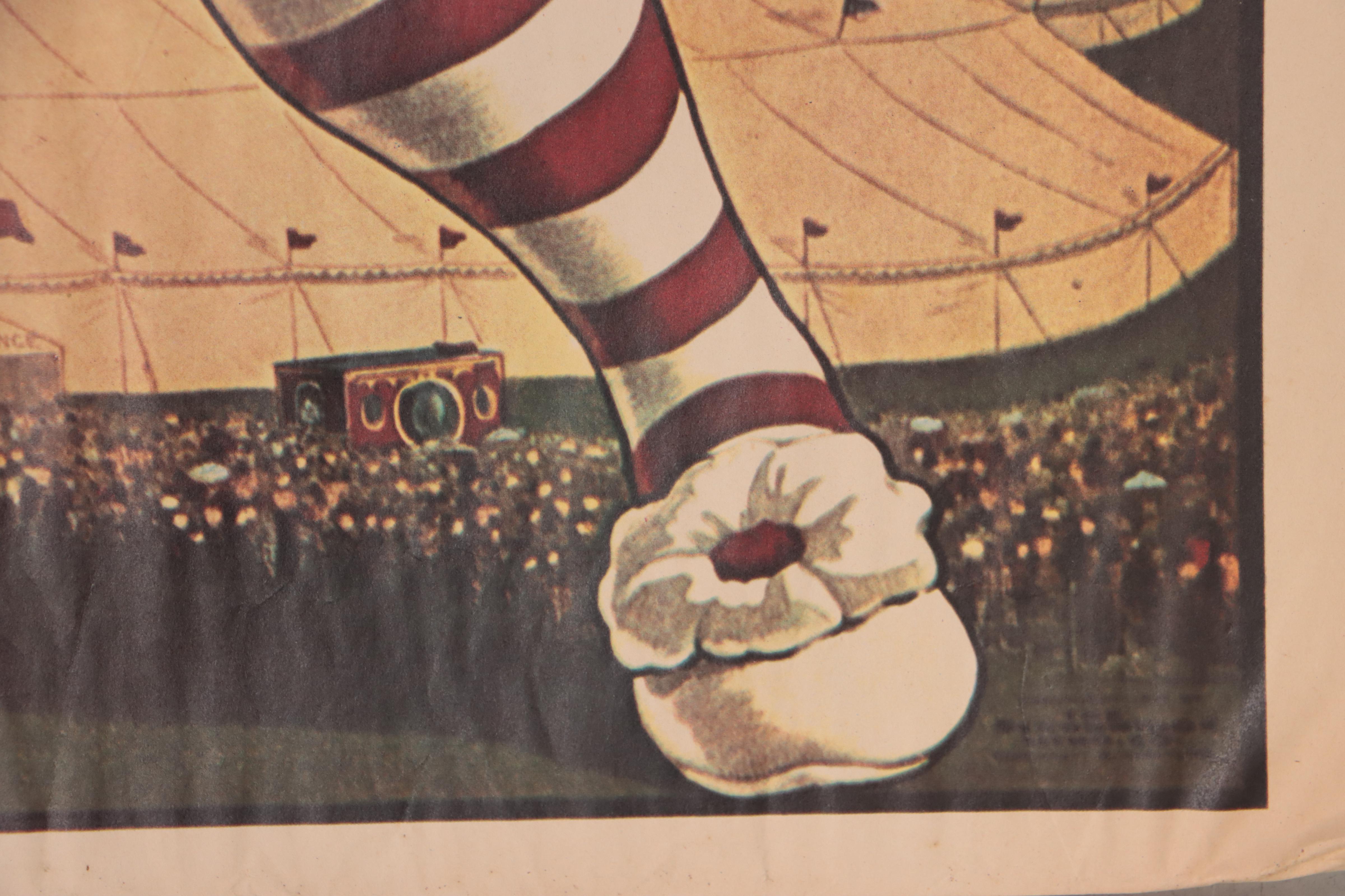 Offset Lithograph Reproduction Poster "Barnum and Bailey Greatest Show on Earth"