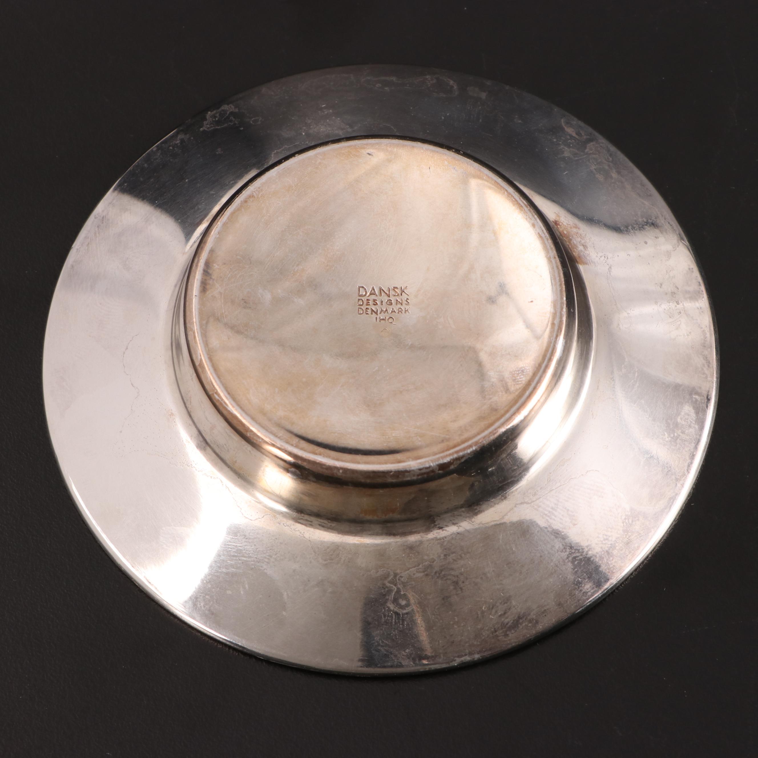 Dansk Silver Plate Six Light Taper Candle Holders