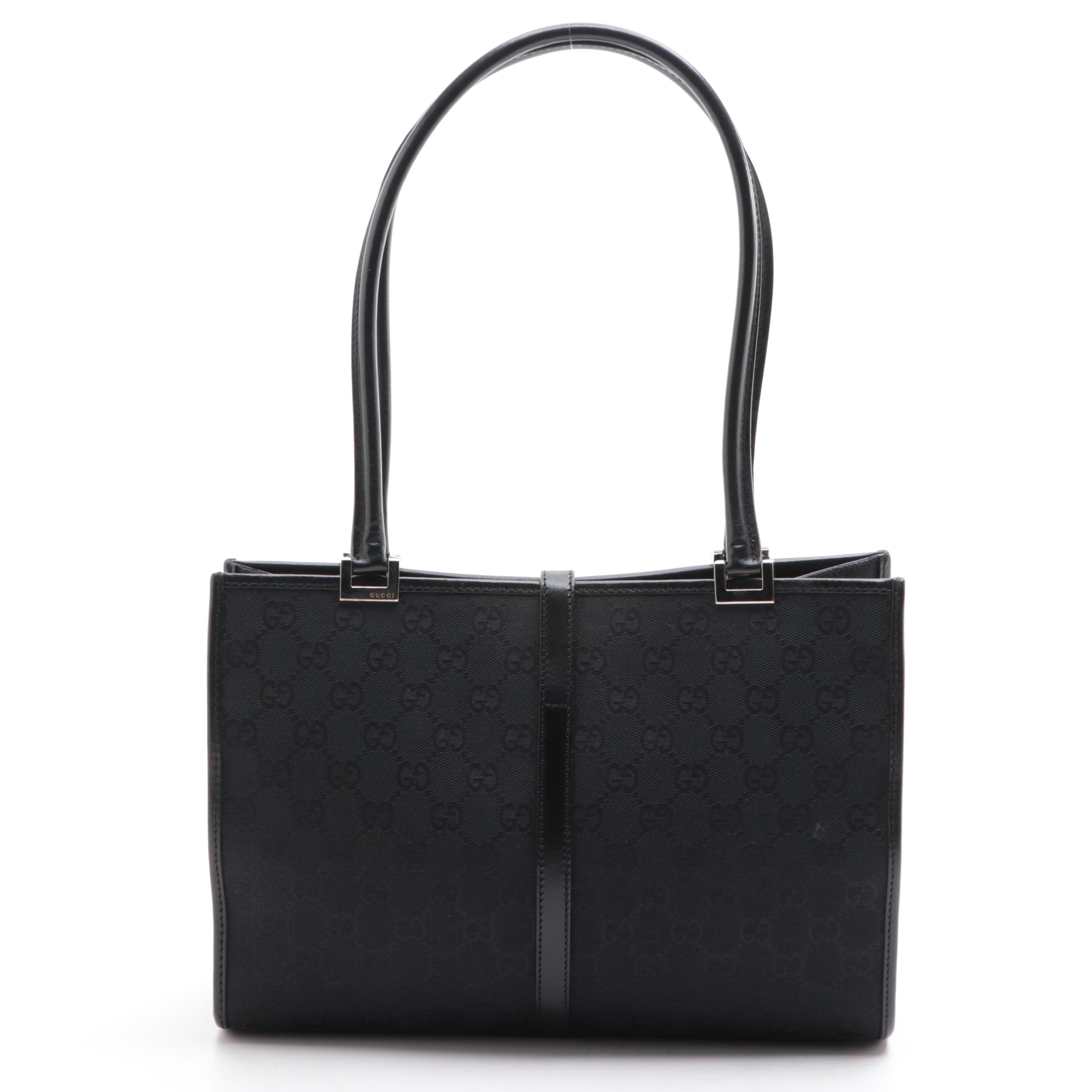 Gucci GG Canvas and Leather Tote