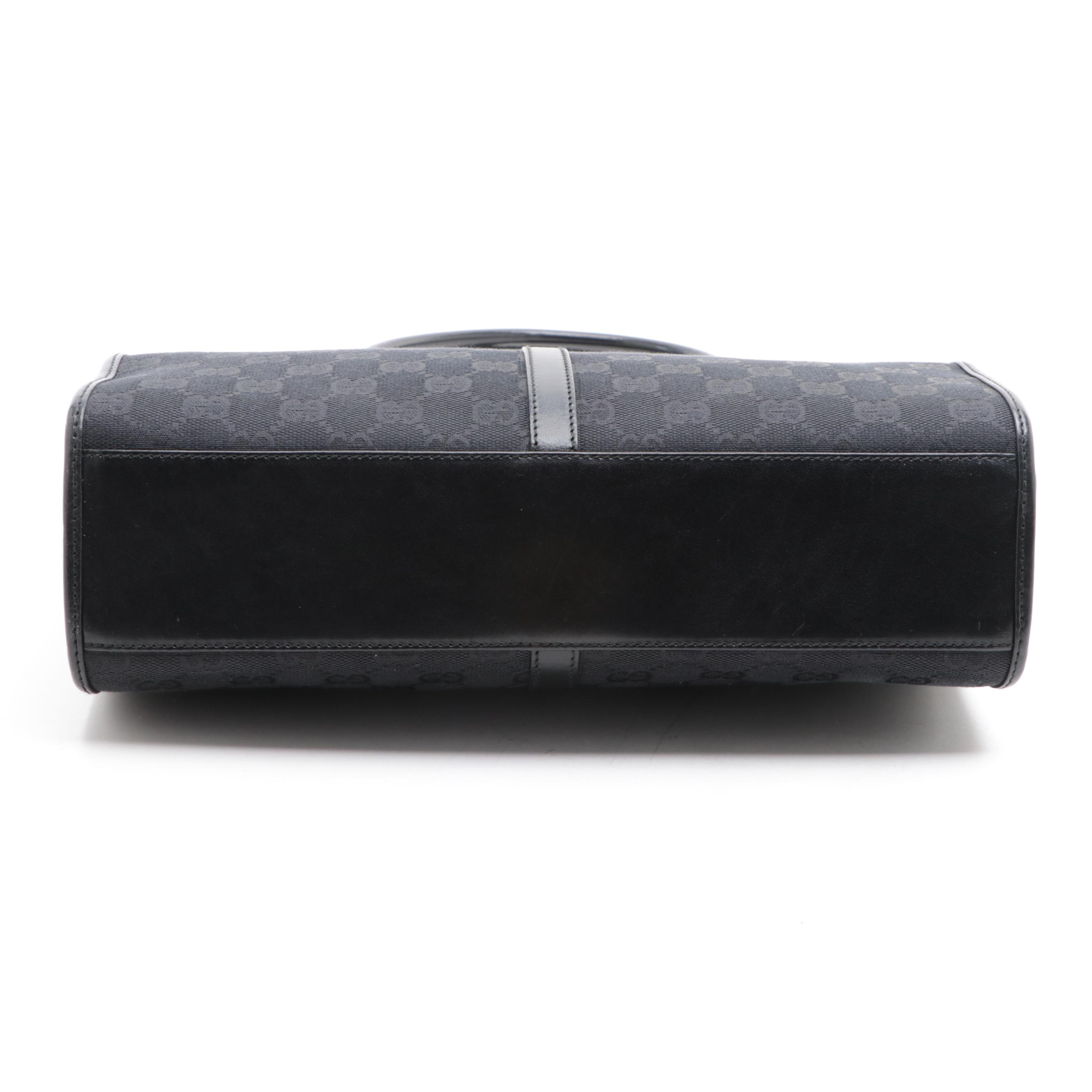 Gucci GG Canvas and Leather Tote