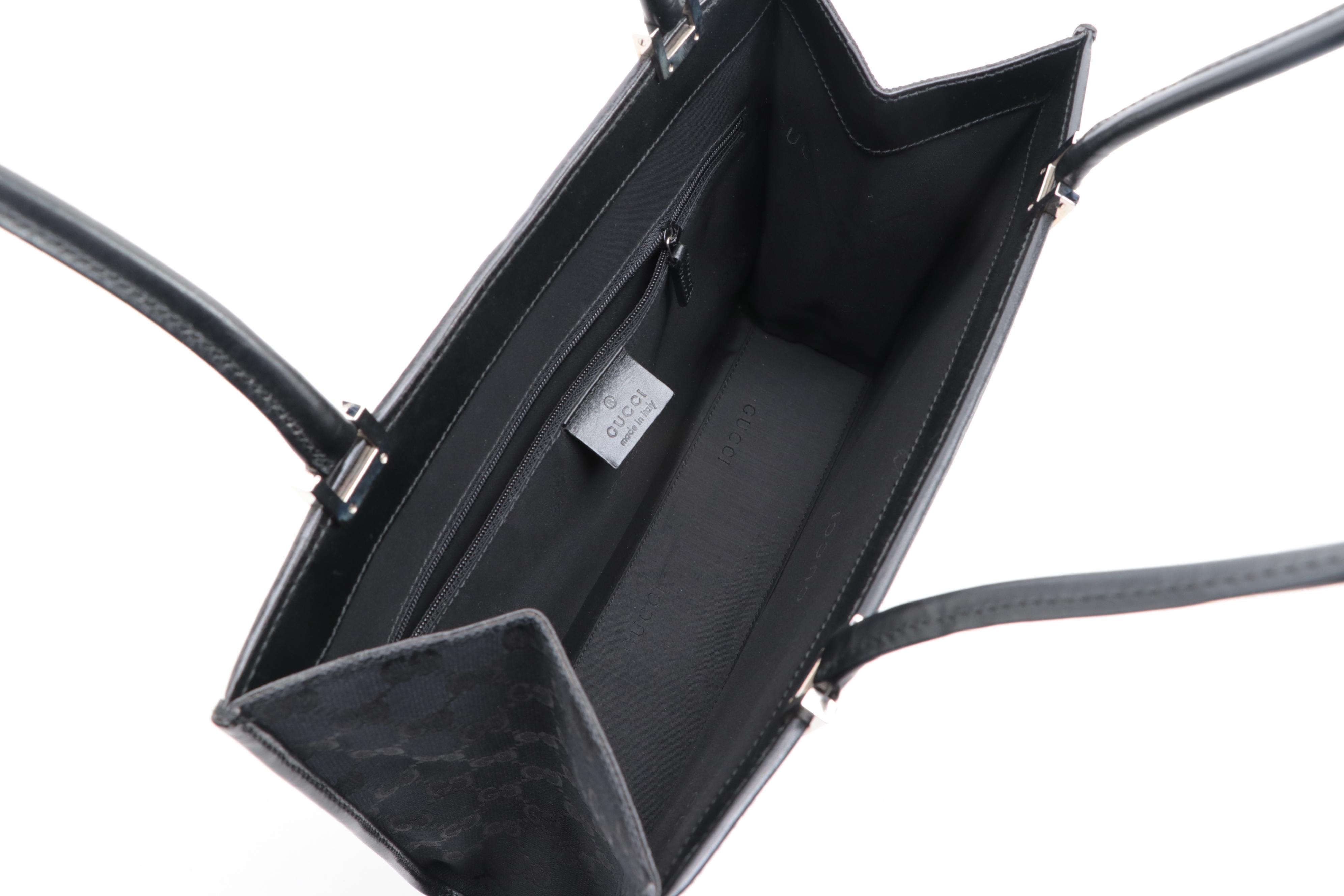 Gucci GG Canvas and Leather Tote