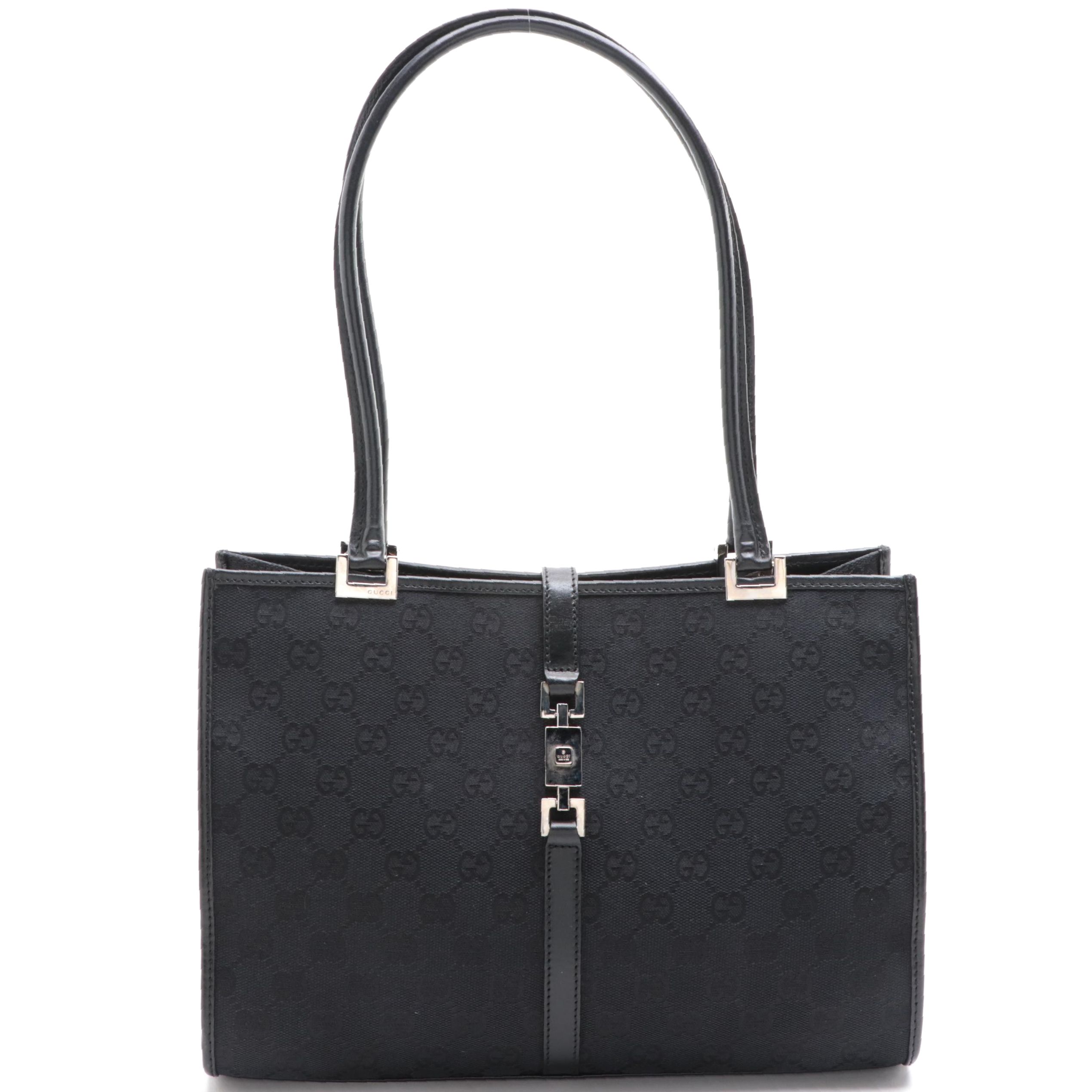 Gucci GG Canvas and Leather Tote