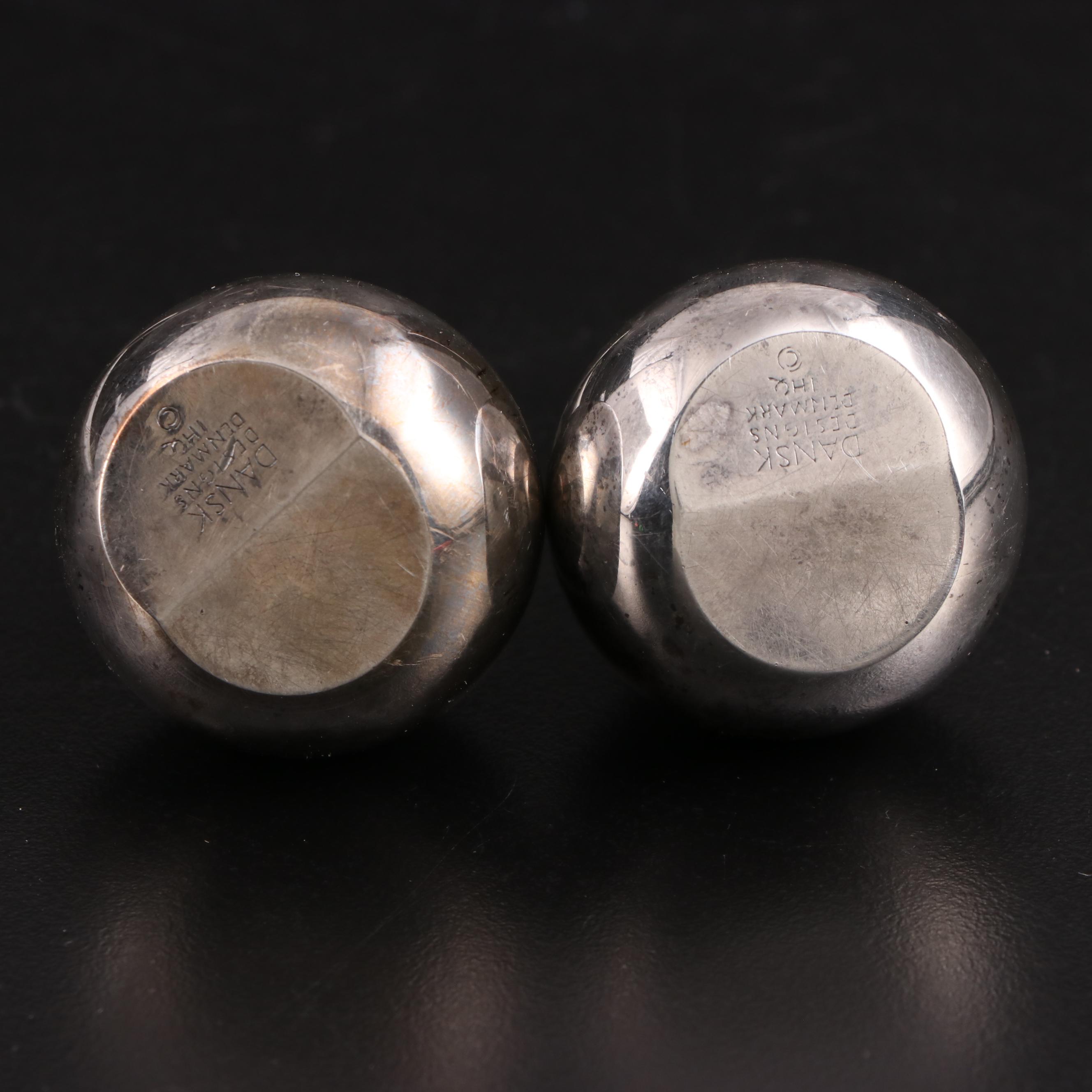 Dansk, E. J. Designs and Cohn Silver Plate Candle Holders and Taper Candles