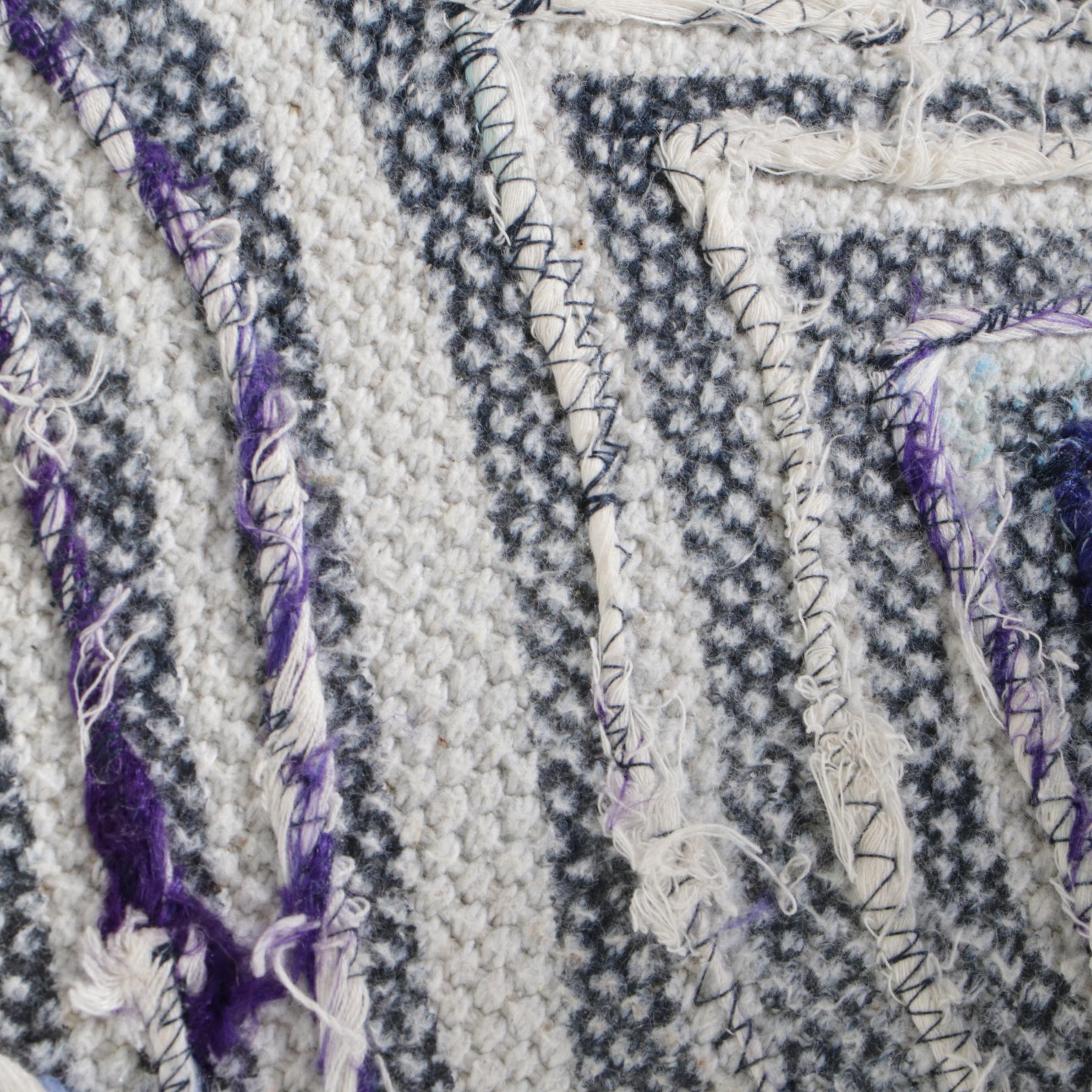 Contemporary Embellished Cotton Upholstered Bench with Hairpin Legs