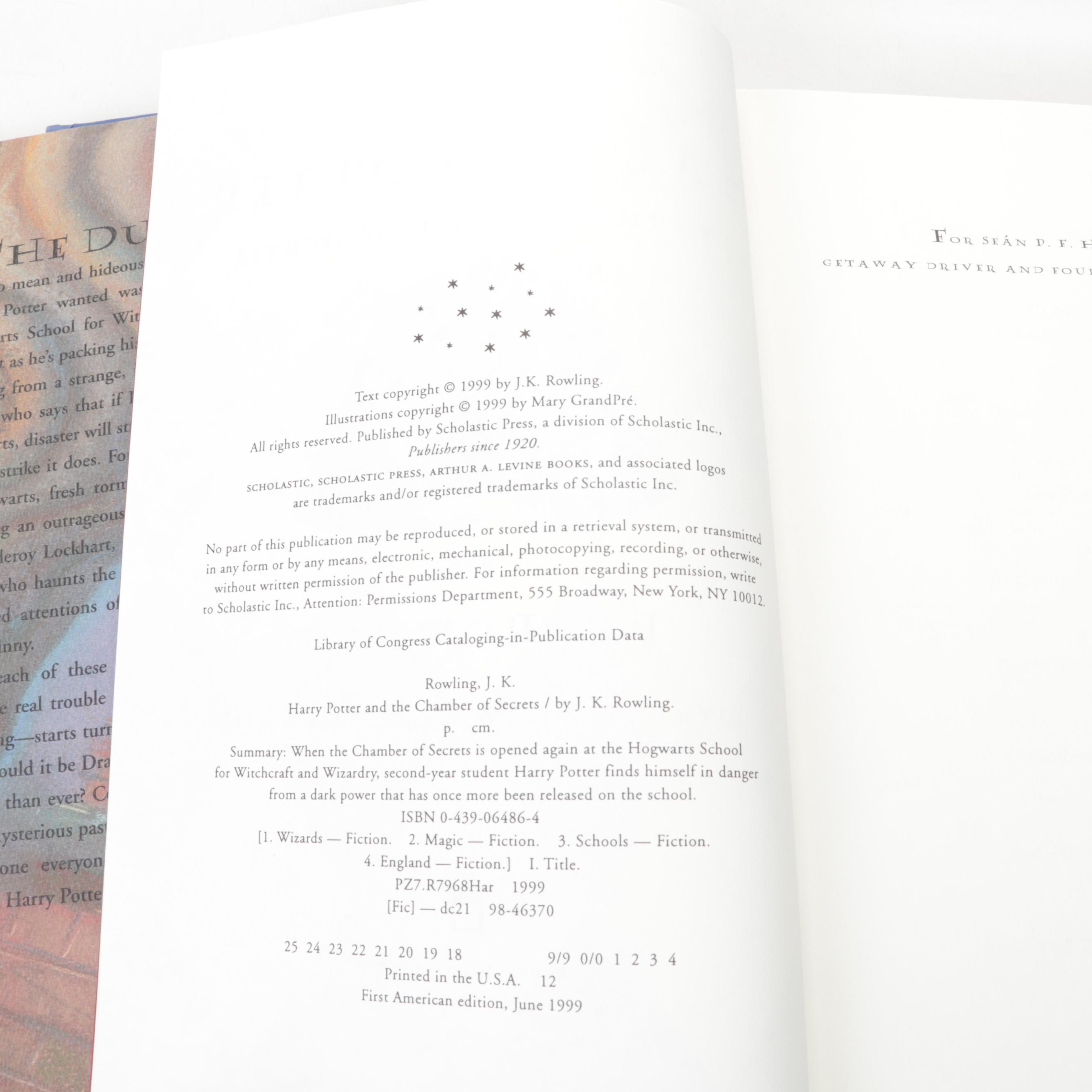 First American Edition "Harry Potter" Complete Set by J. K. Rowling