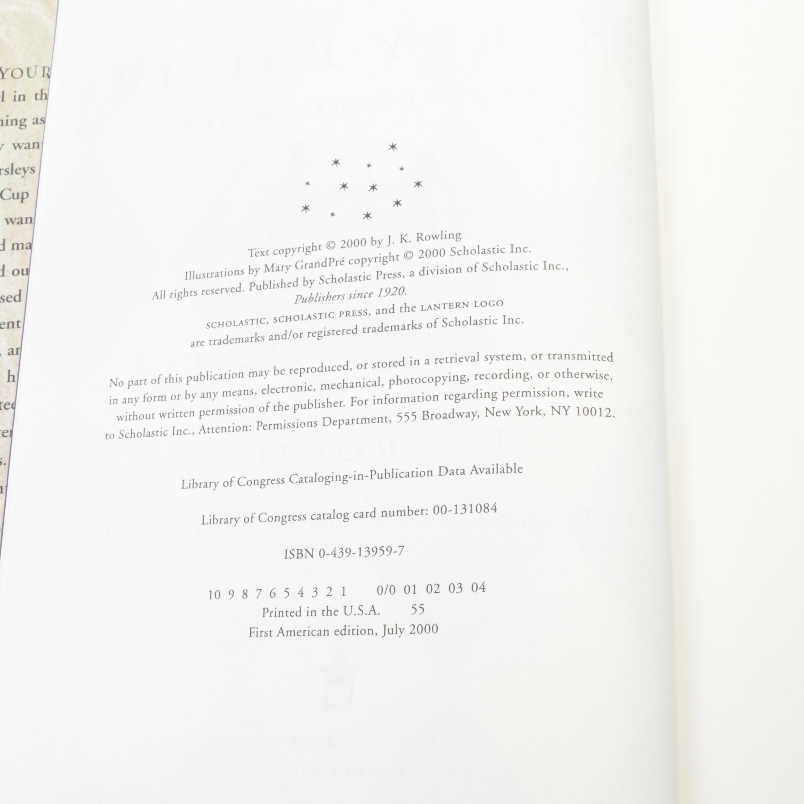 First American Edition "Harry Potter" Complete Set by J. K. Rowling