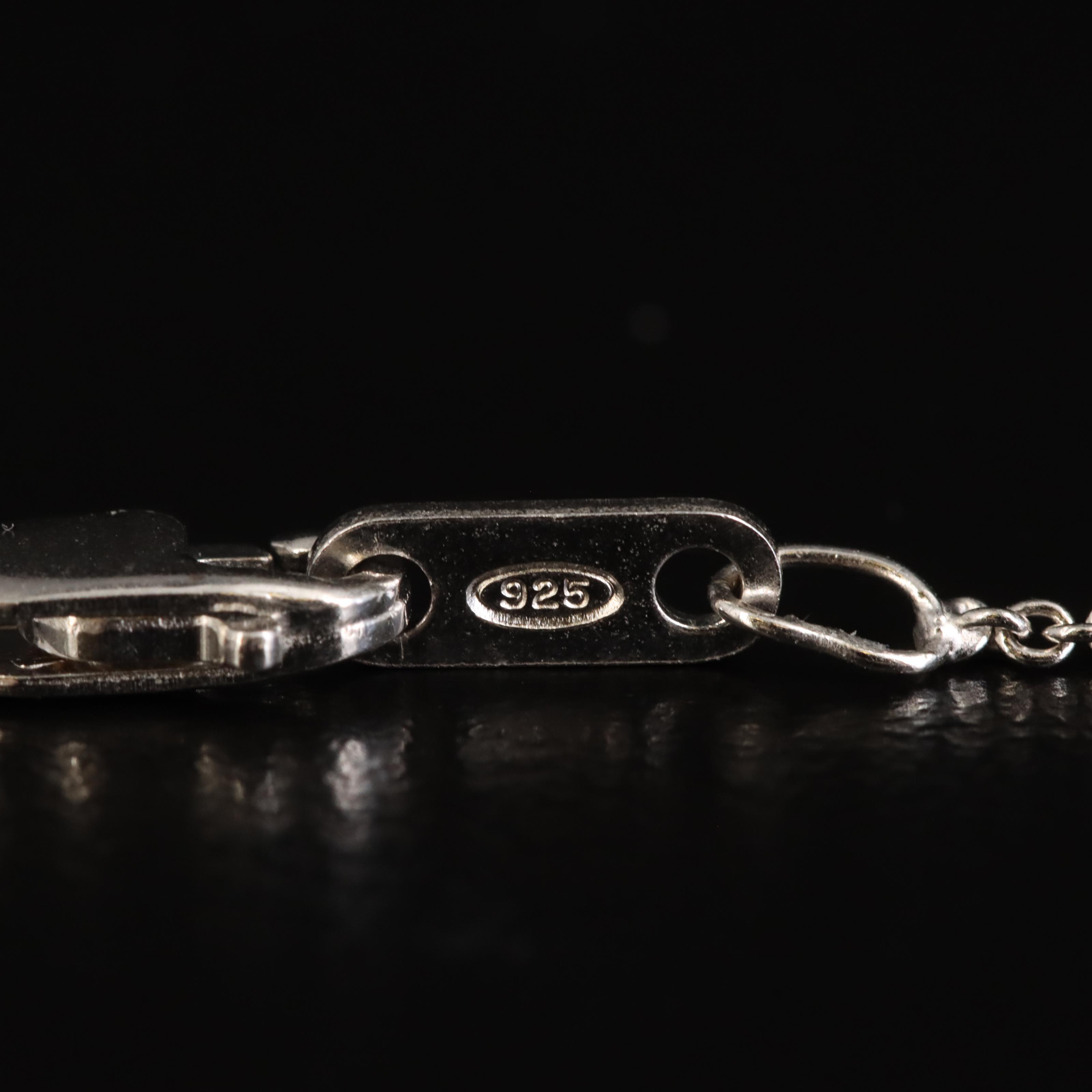 Sterling Diamond Heart Pendant Necklace