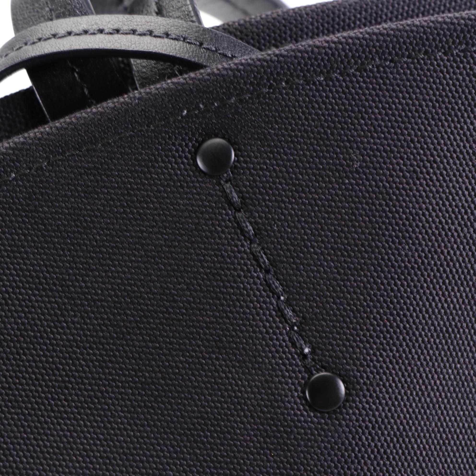 Prada Shopping Tote 1BG221 in Logo Canapa Canvas with Zip Pouch