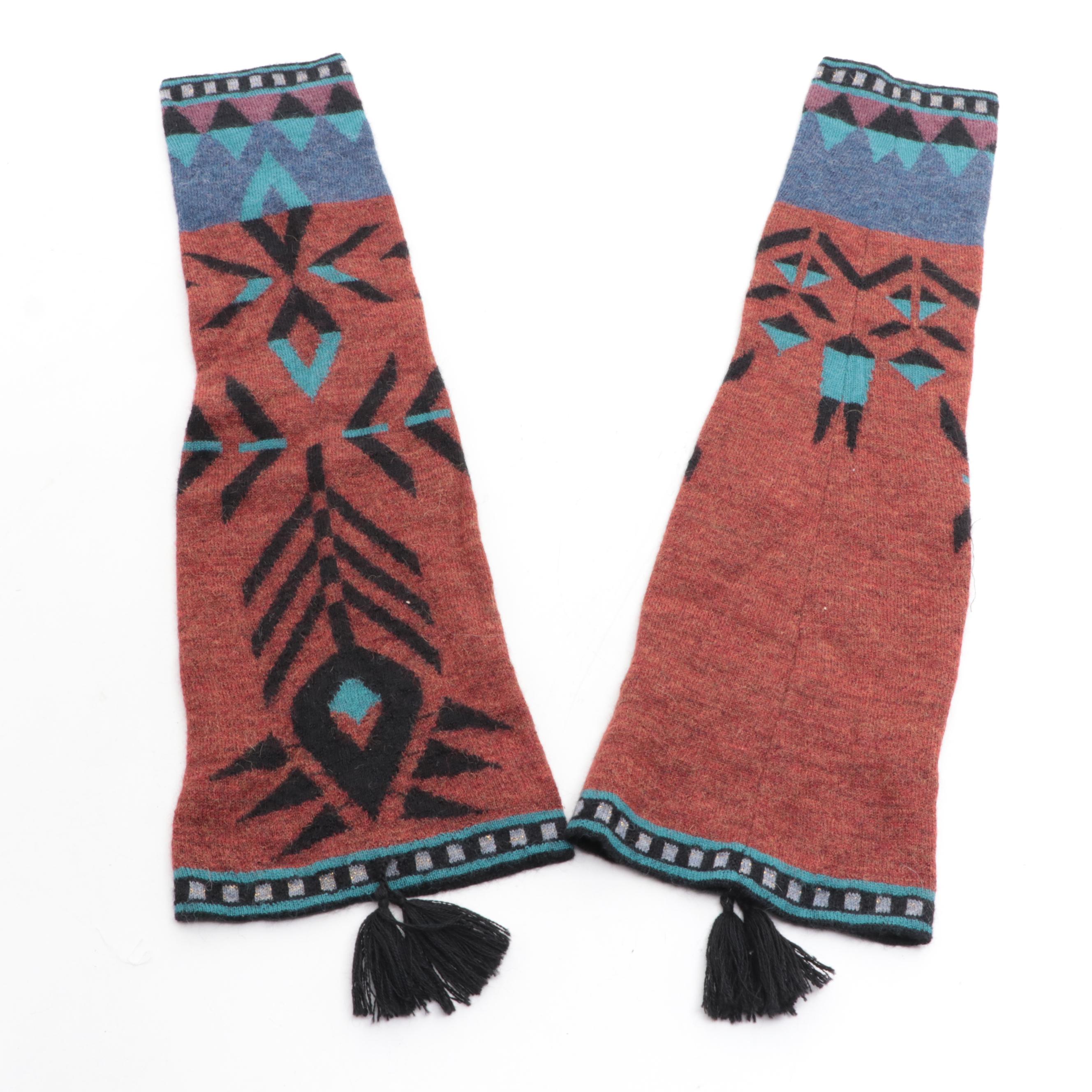 Bianchini Maglierie Wool Gloves with Baby Alpaca and Other Scarves