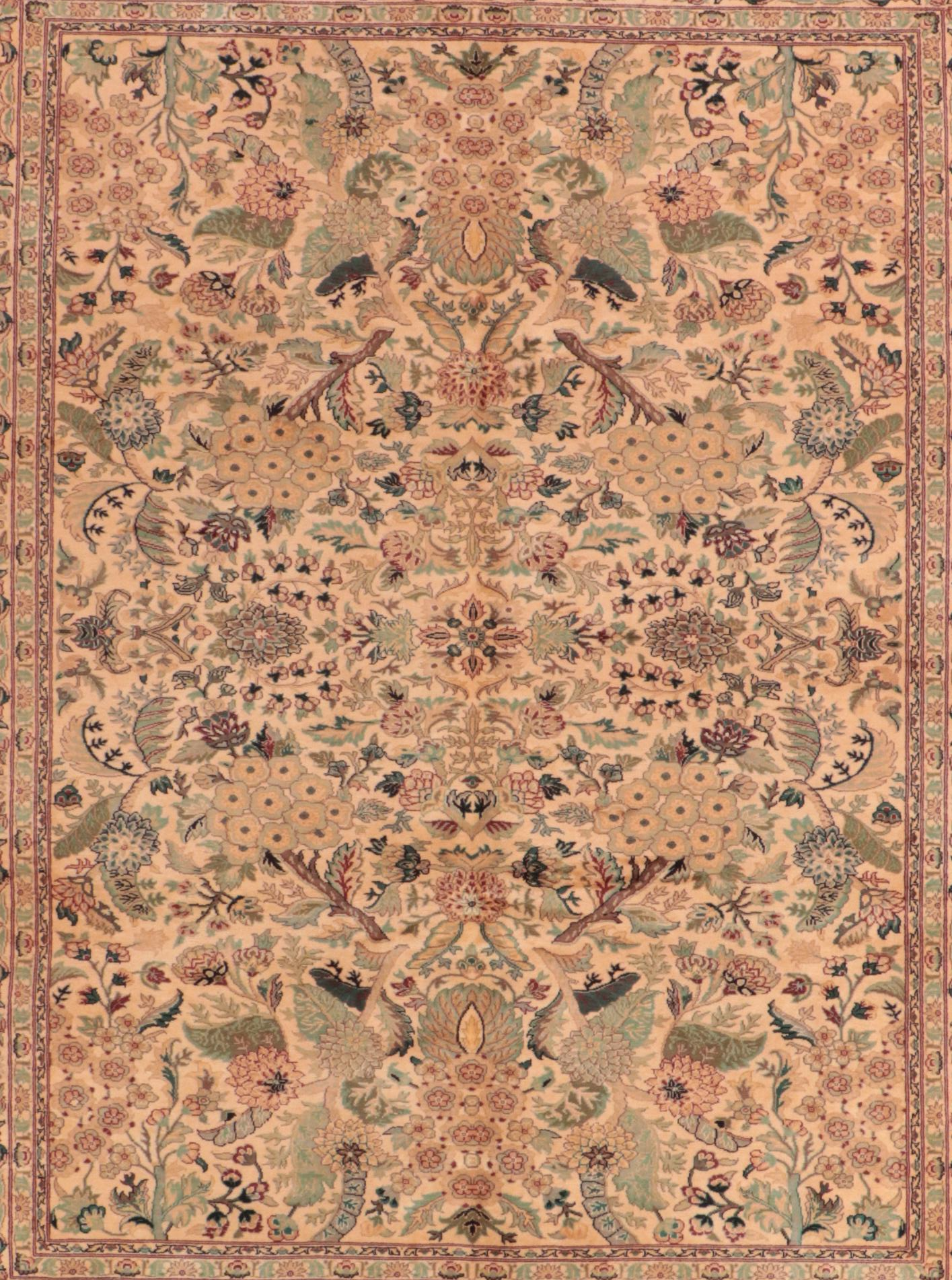 8'2 x 10'8 Hand-Knotted Pakistani-Persian Kerman Area Rug
