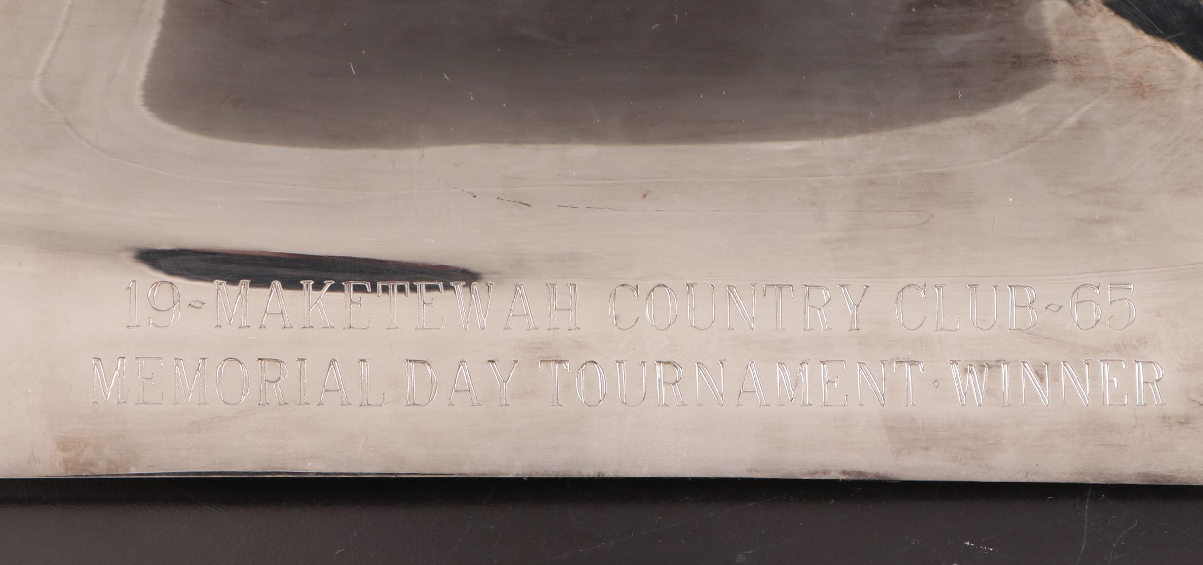 Poole "Maketewah Country Club" Silver Plate Chafing Dish Server, 1960s