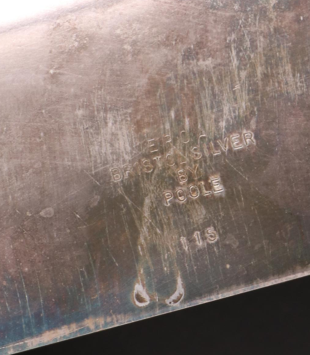 Poole "Maketewah Country Club" Silver Plate Chafing Dish Server, 1960s