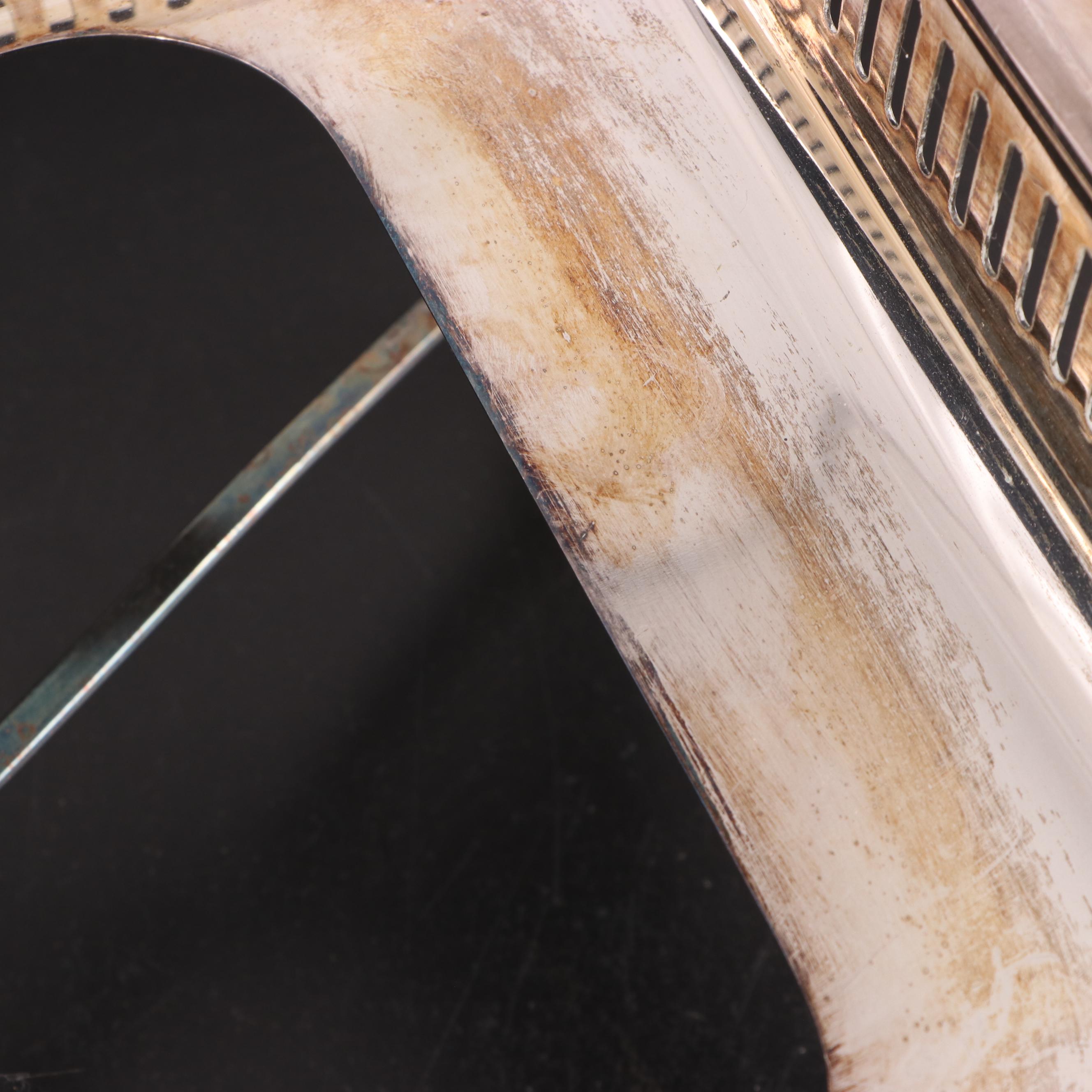 Poole "Maketewah Country Club" Silver Plate Chafing Dish Server, 1960s