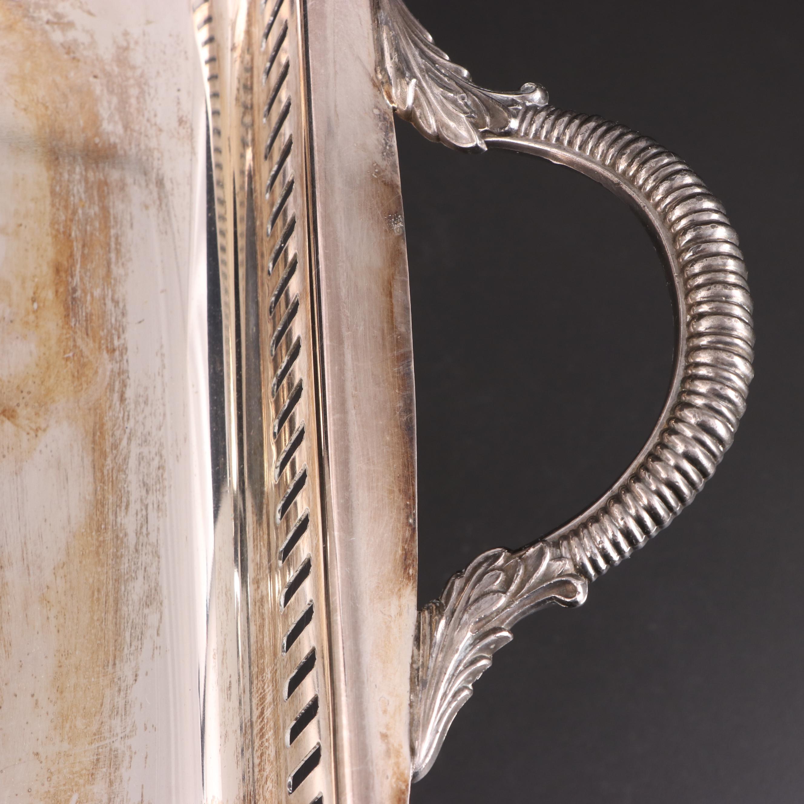 Poole "Maketewah Country Club" Silver Plate Chafing Dish Server, 1960s