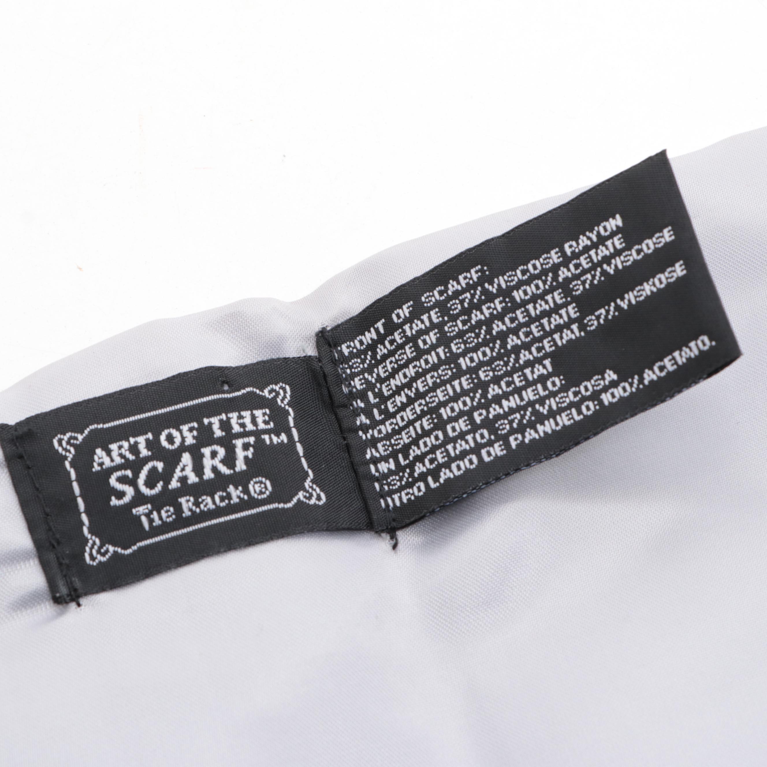 Marla Wynne Wool Printed Scarf with Other Scarves