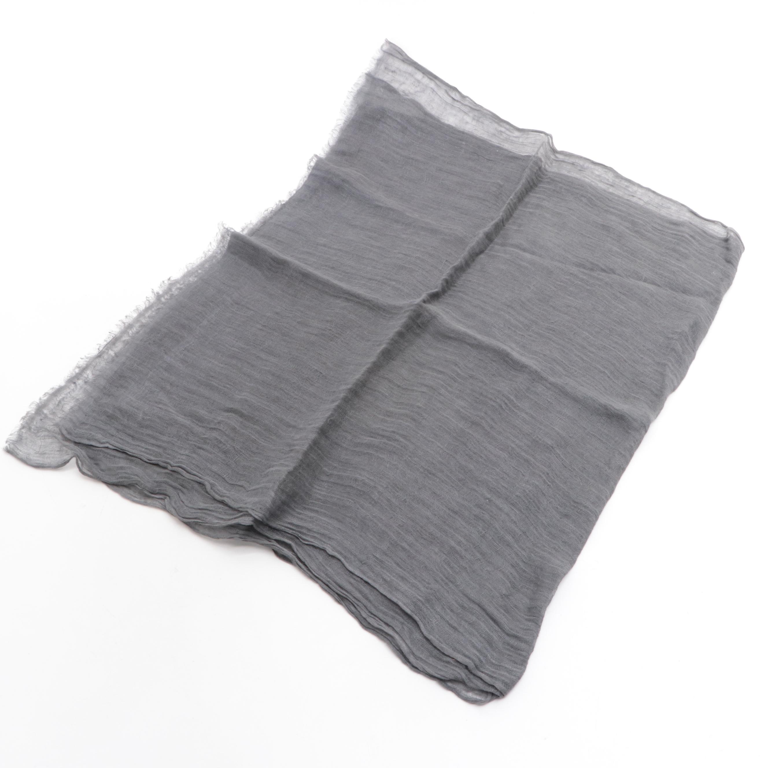 Marla Wynne Wool Printed Scarf with Other Scarves