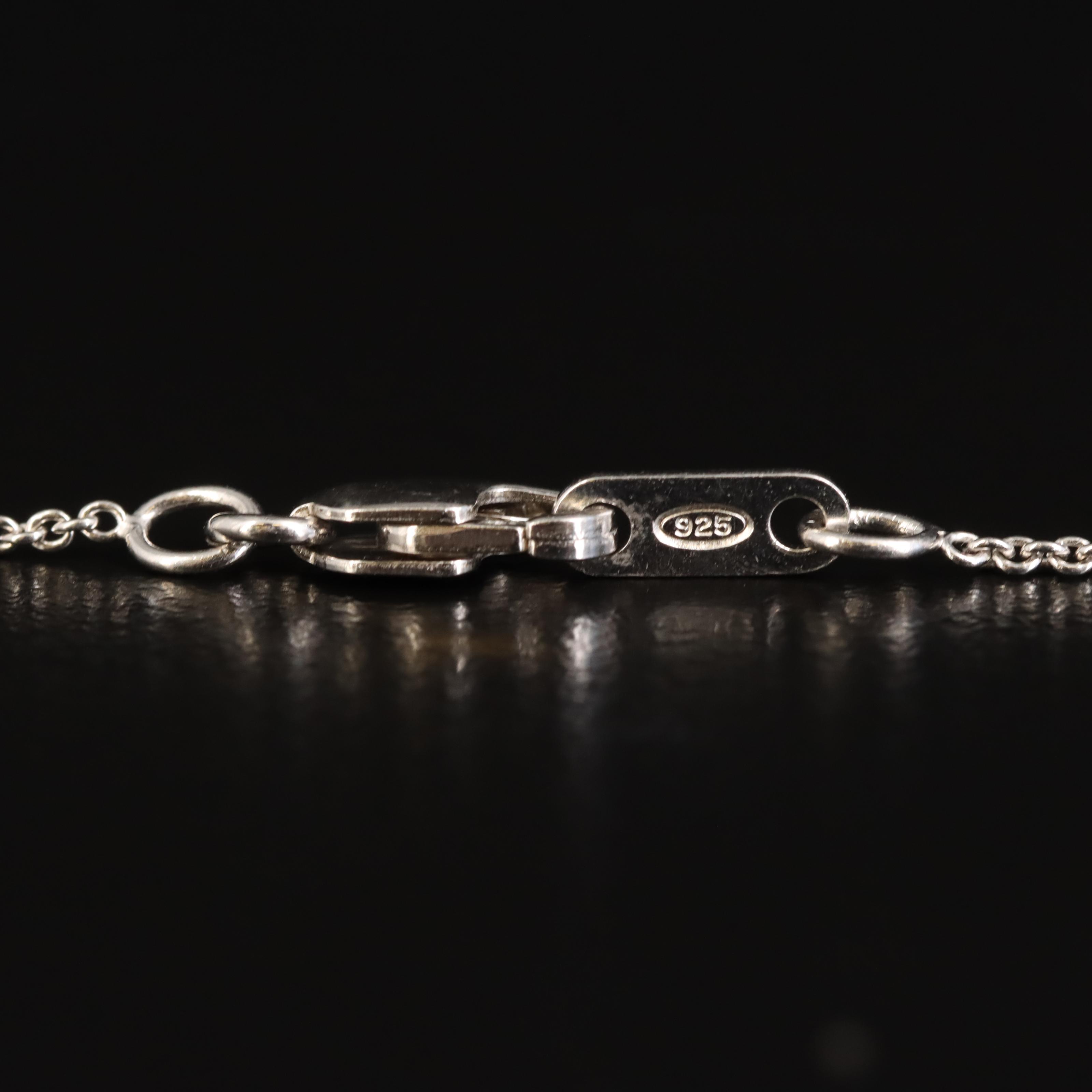 Sterling Diamond Double Heart Necklace