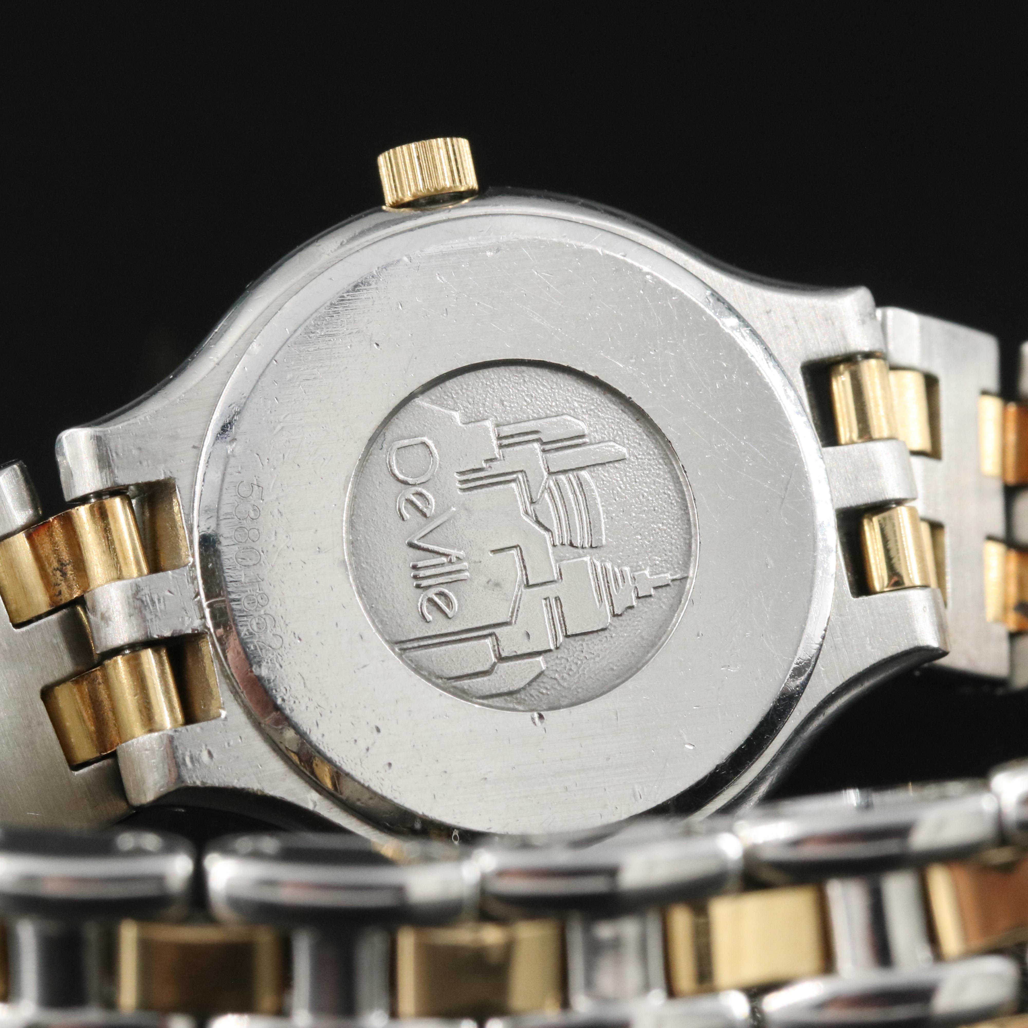 Omega DeVille 18K and Stainless Steel Diamond Watch