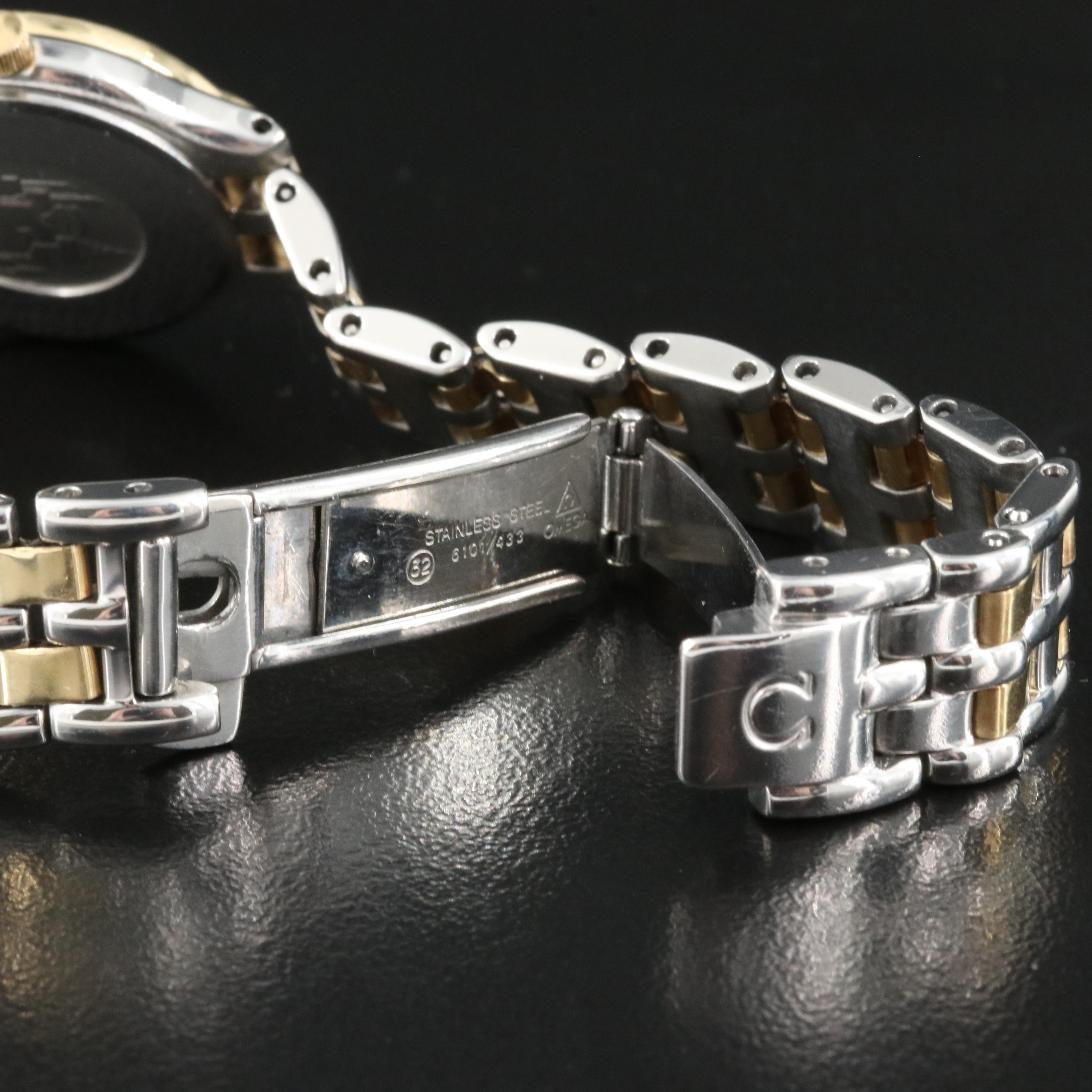 Omega DeVille 18K and Stainless Steel Diamond Watch