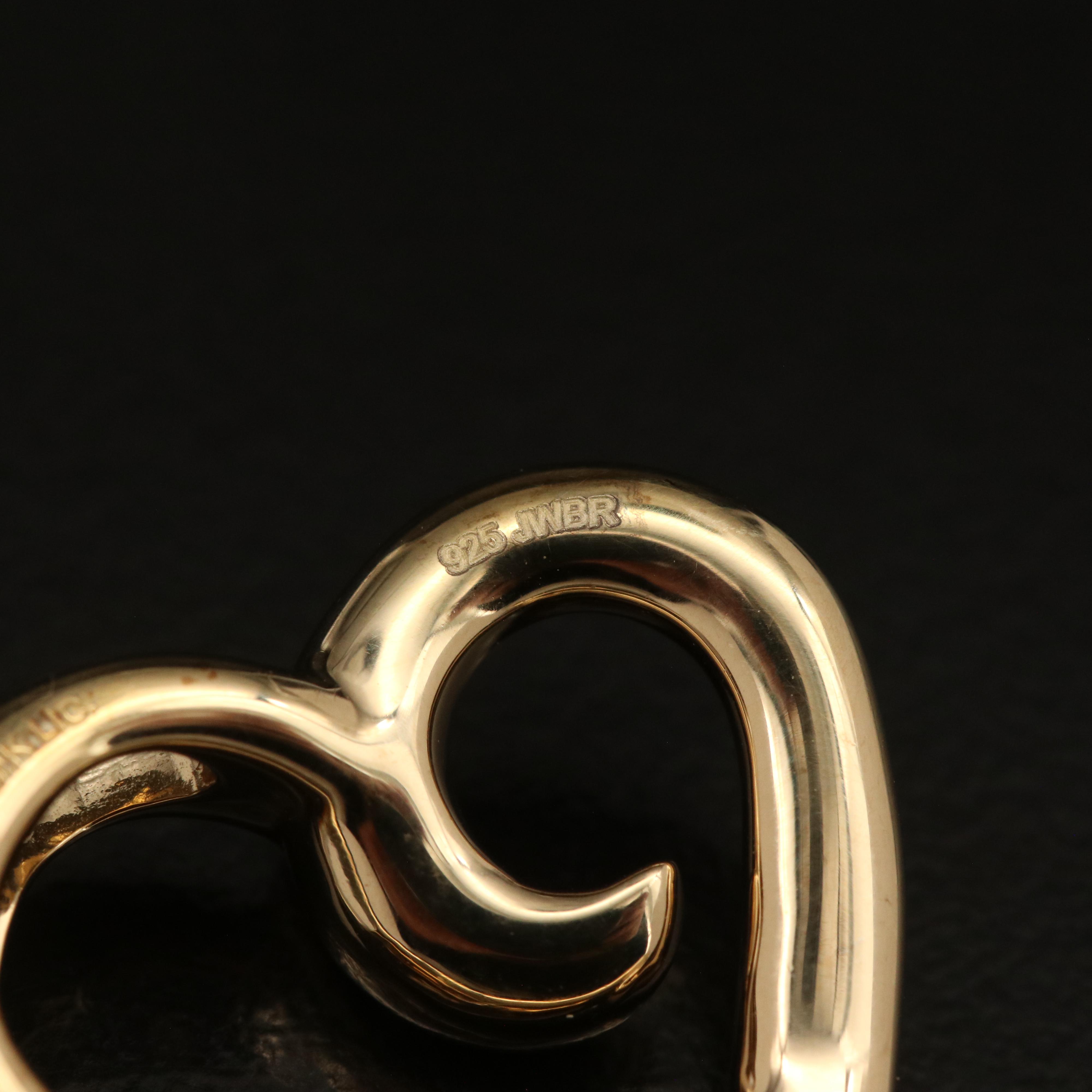 Sterling Diamond Heart Pendant Necklace