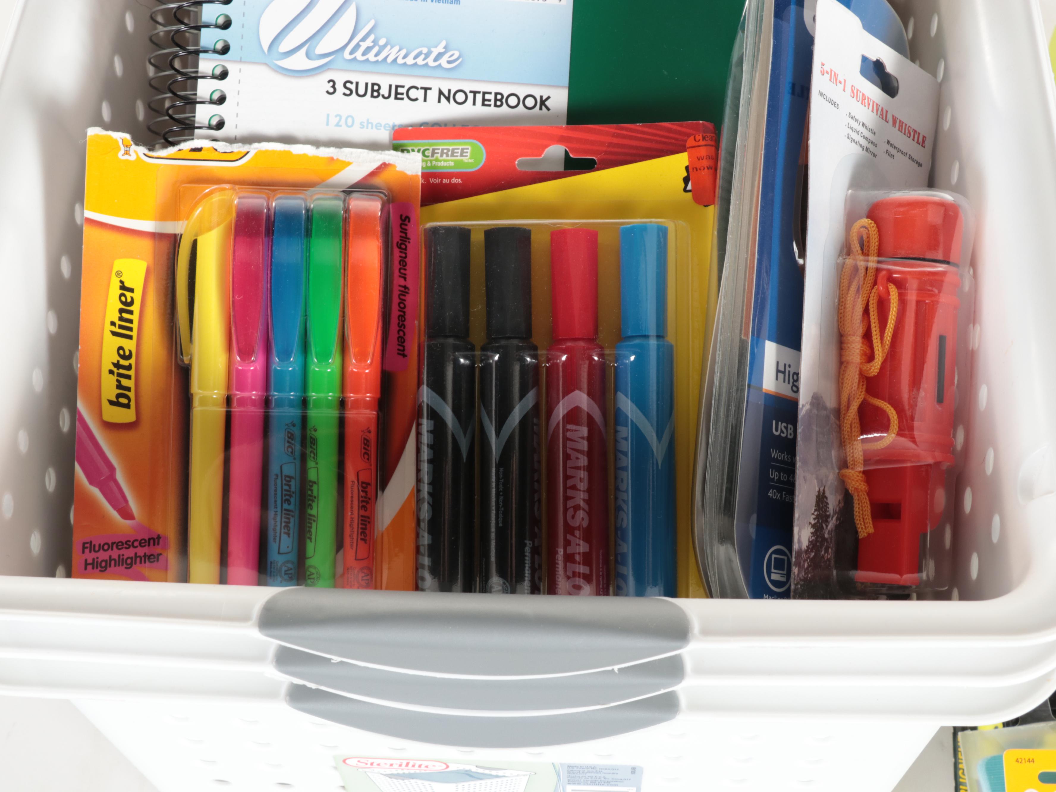 Notebooks, Pens with Other Office and Supplies