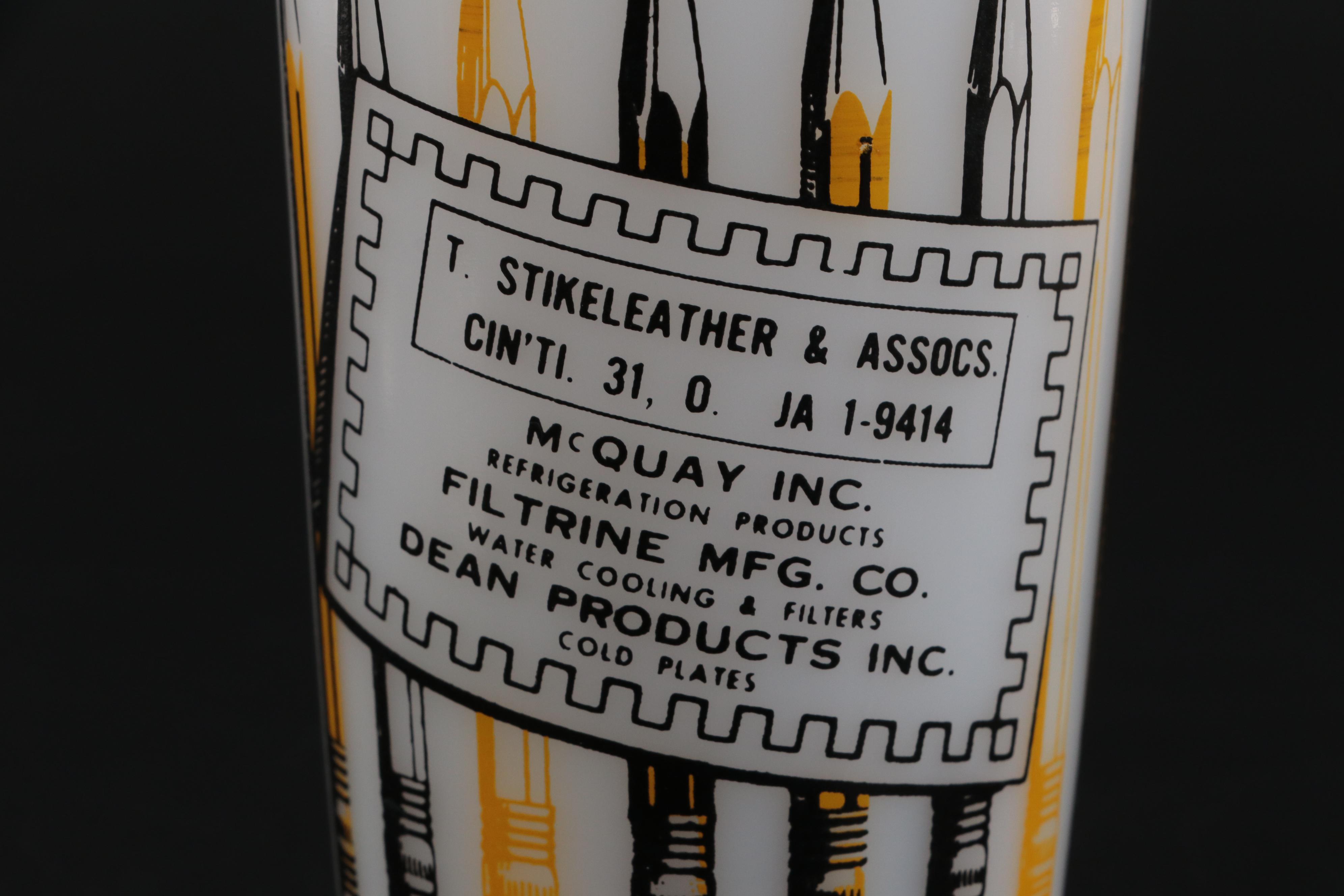 Culver "Mardi Gras" Highball Glasses with With Morgan and Fostoria Tumblers