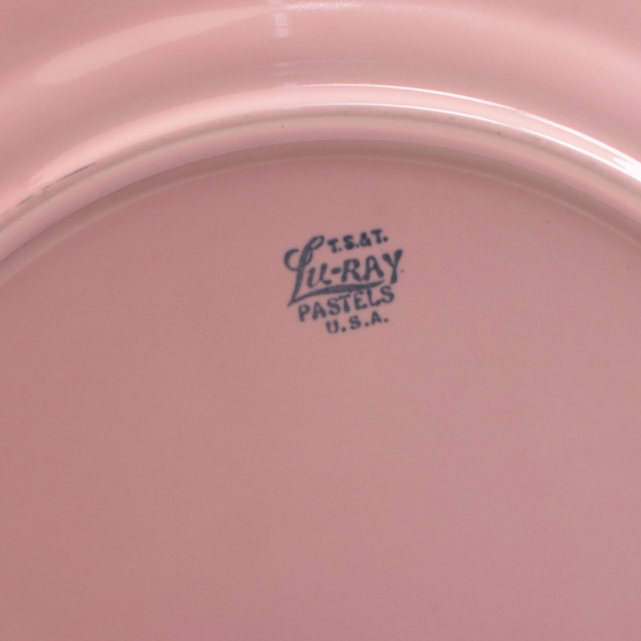 Amethyst Glass Jenny Lind Portrait Bottle with Other Ceramic Tableware