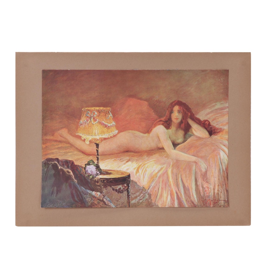 Offset Lithograph After Albert Matignon "Eveil," Circa 1920